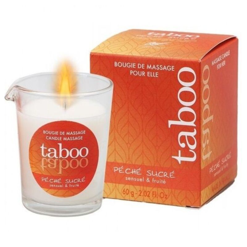 RUF - Bougie de massage Taboo Pêche