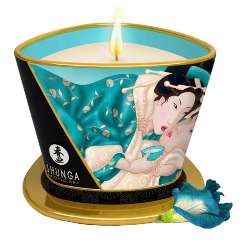 SHUNGA Bougie de massage fleurs des îles 170 ml