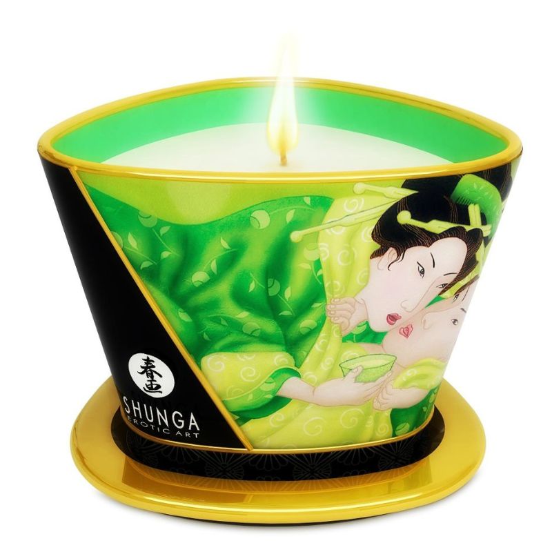 SHUNGA Bougie de massage thé vert 170 ml