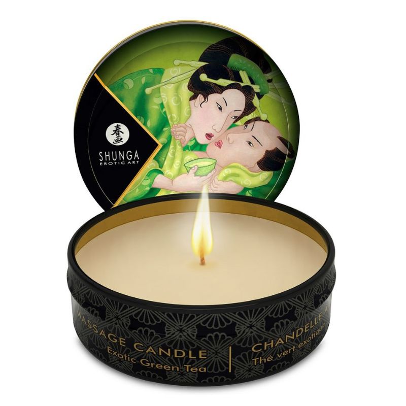 SHUNGA Bougie de massage thé vert