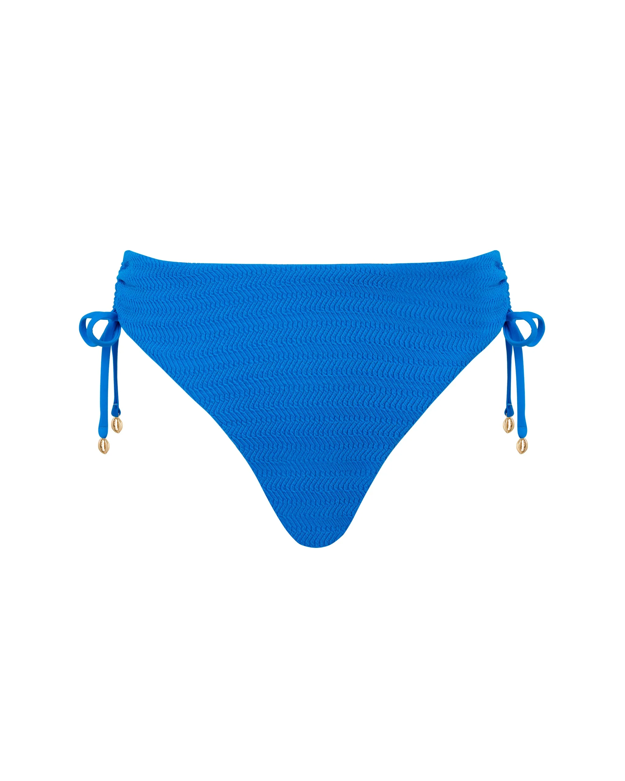 Bluebella Bas de Bikini Taille Haute Shala Bleu