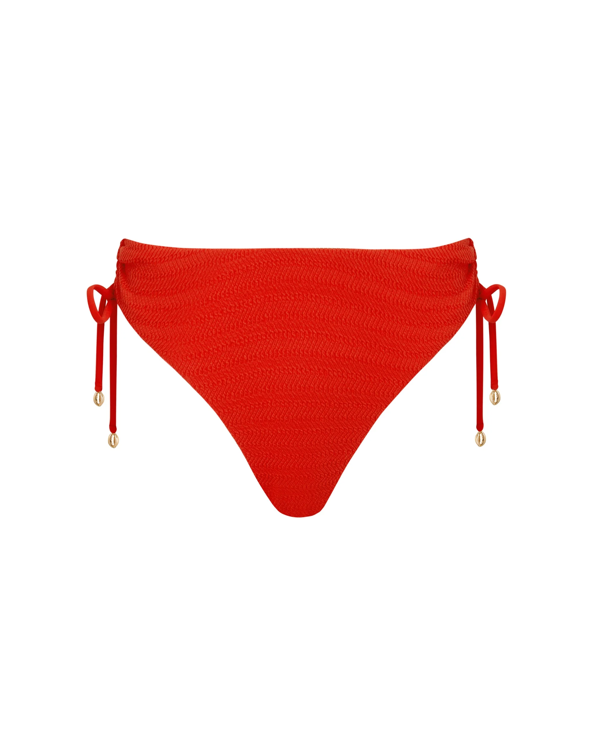 Bluebella Bas de Bikini Taille Haute Shala Rouge