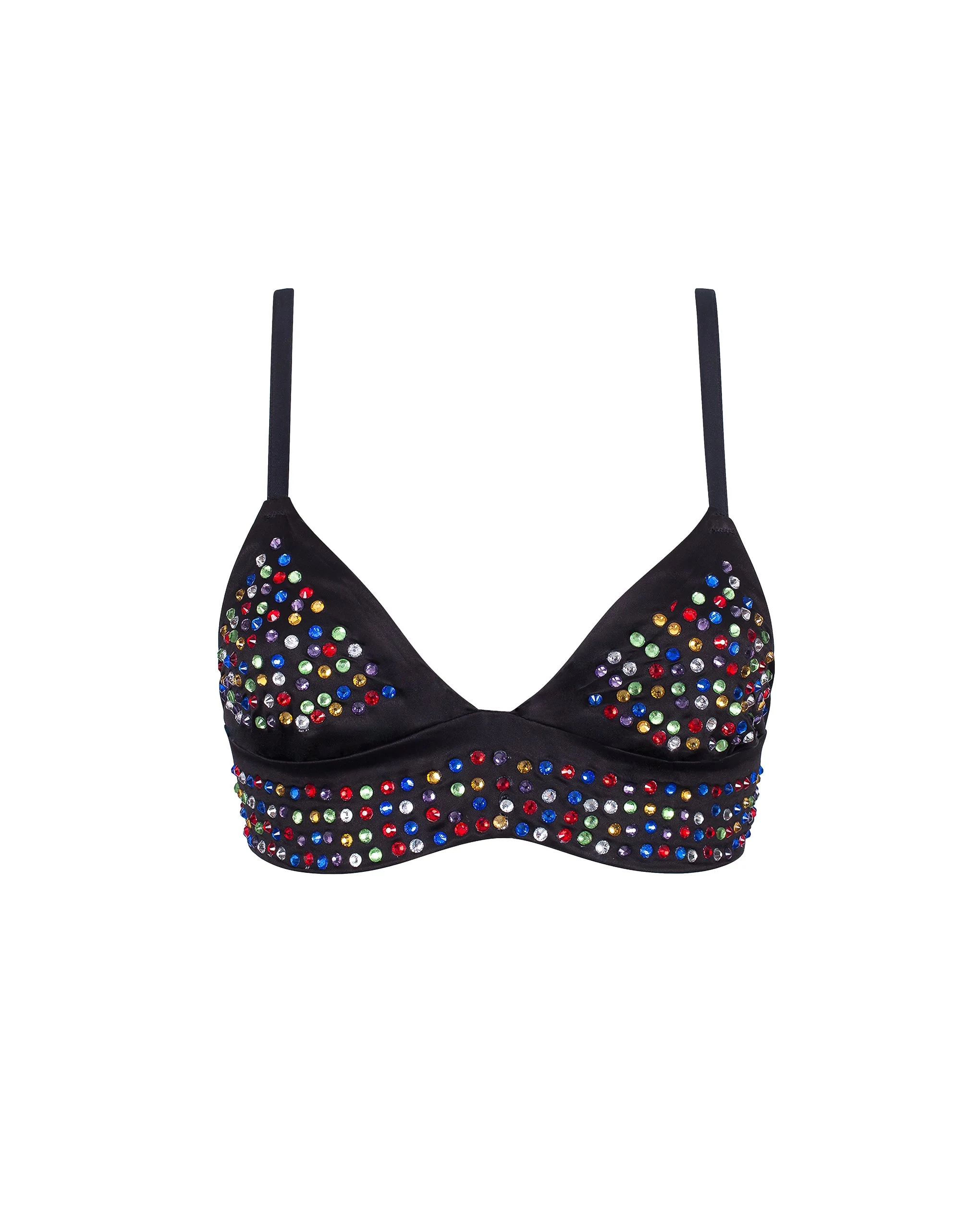 Bluebella BB x Ashish Brassière en satin avec strass multicolore