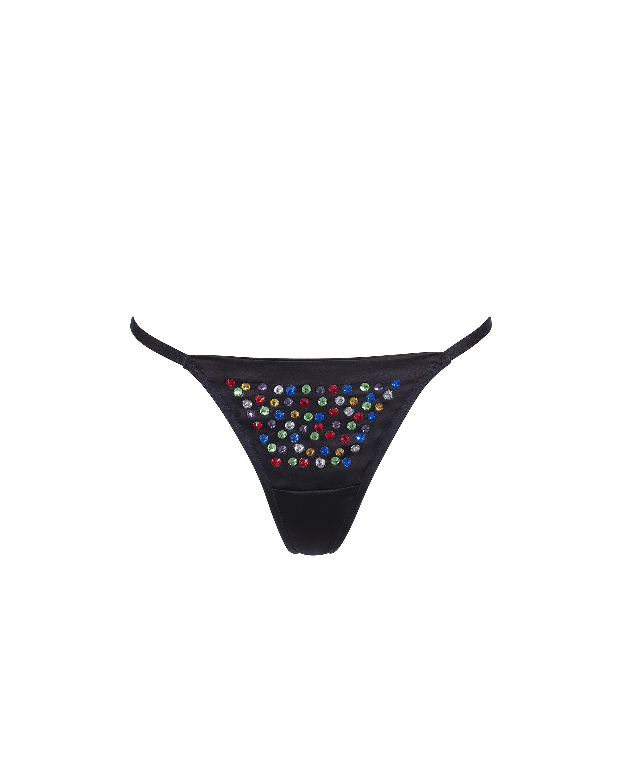 Bluebella BB x Ashish String en satin avec strass multicolore