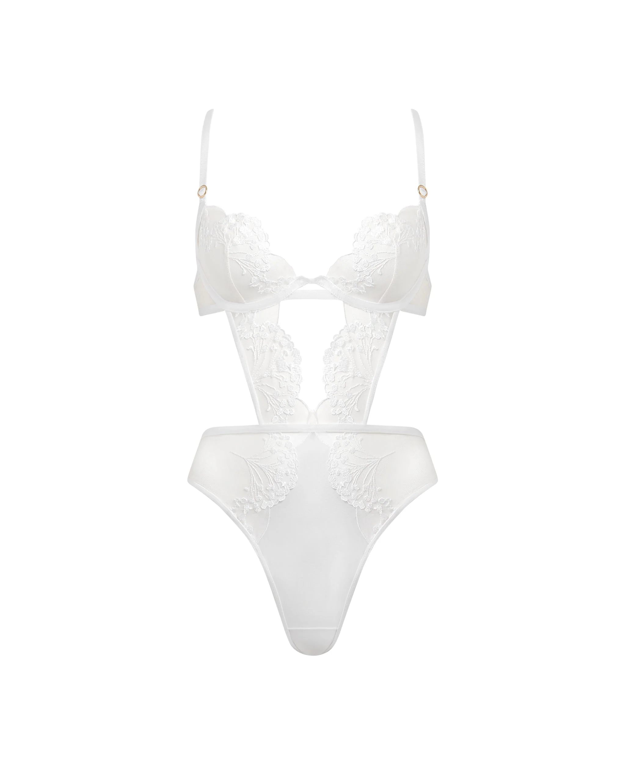 Bluebella Body avec armatures Marisa Blanc/Transparent