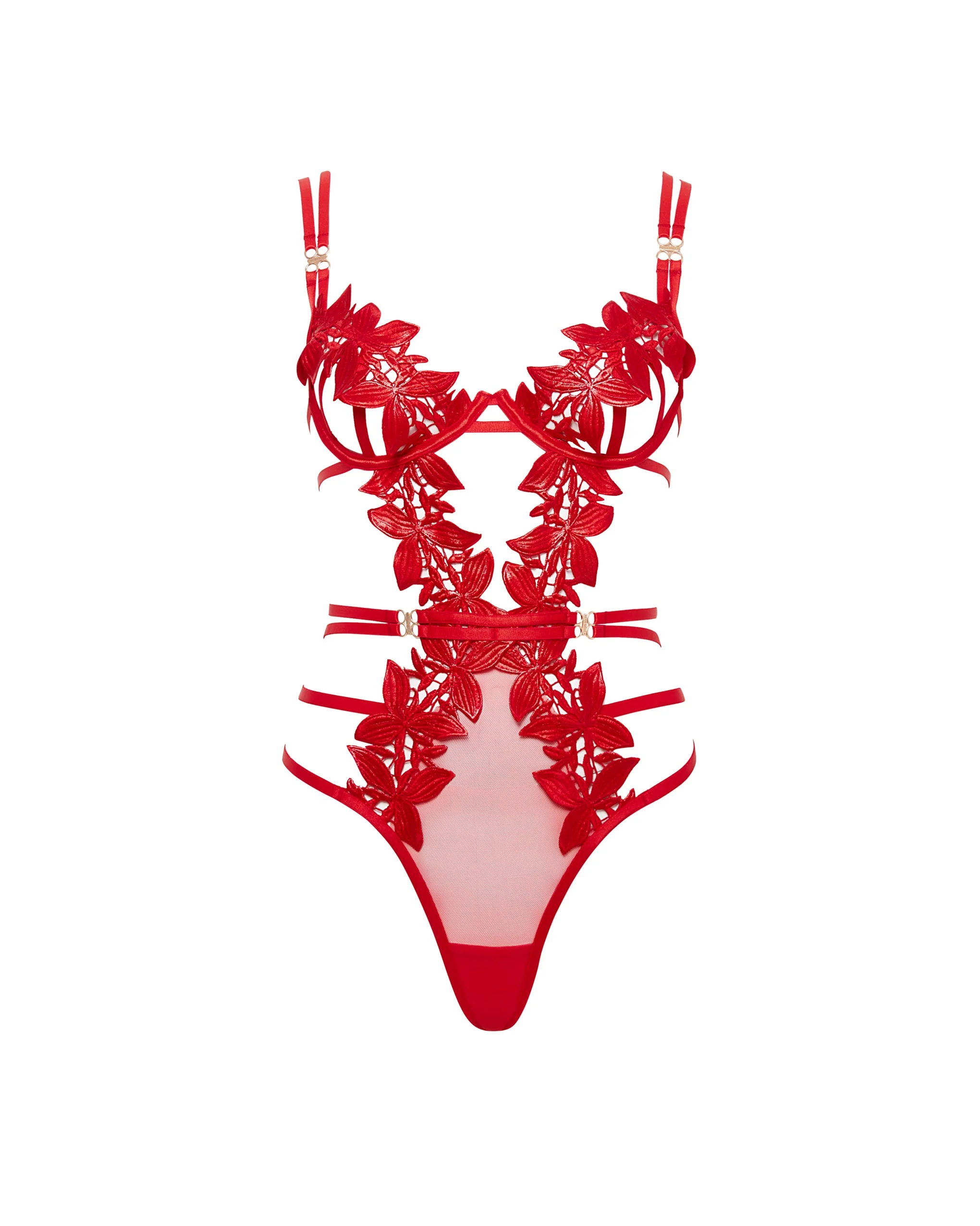 Bluebella Body avec armatures Ophelia Rouge