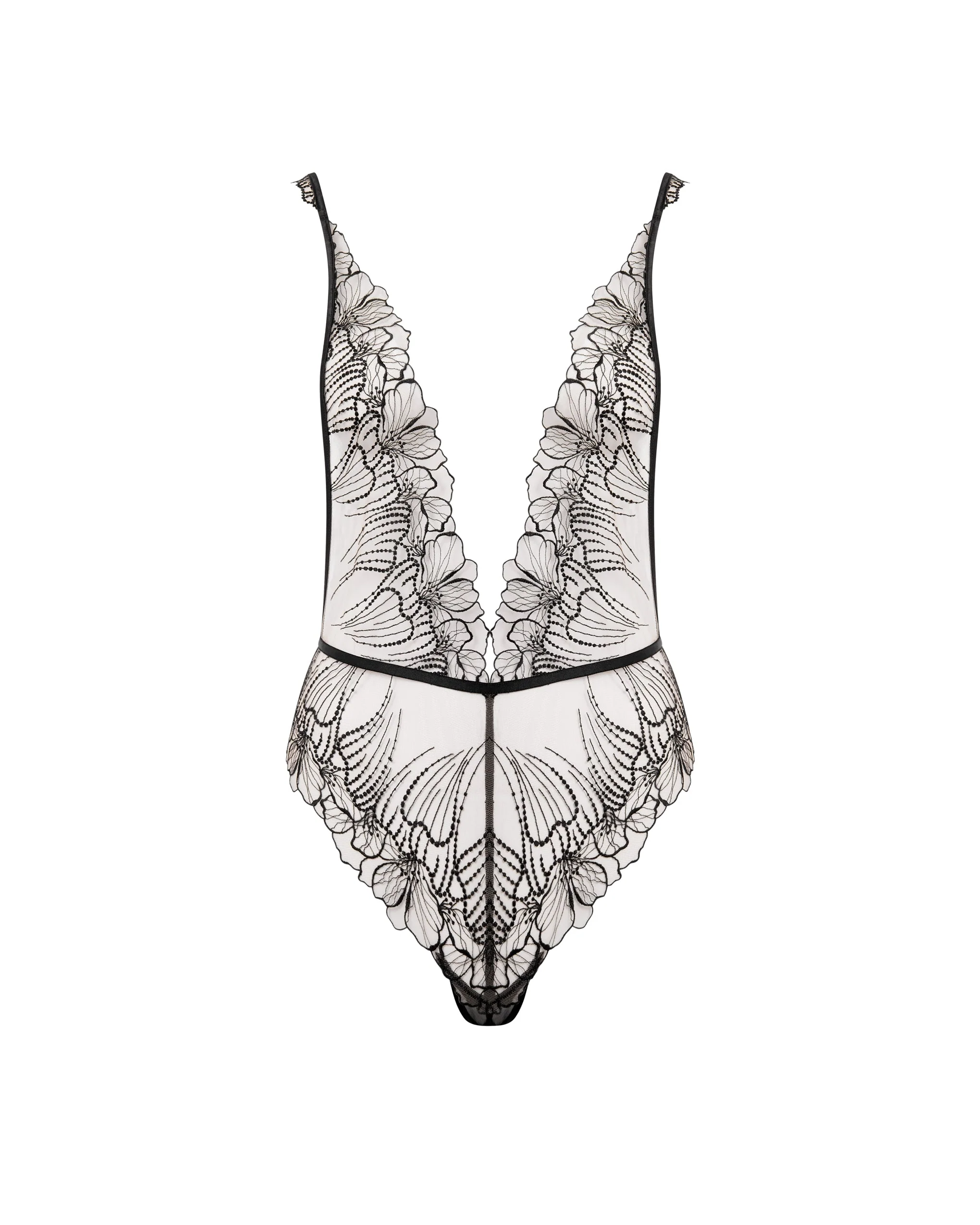 Bluebella Body Brodé Floral Amarosa Noir
