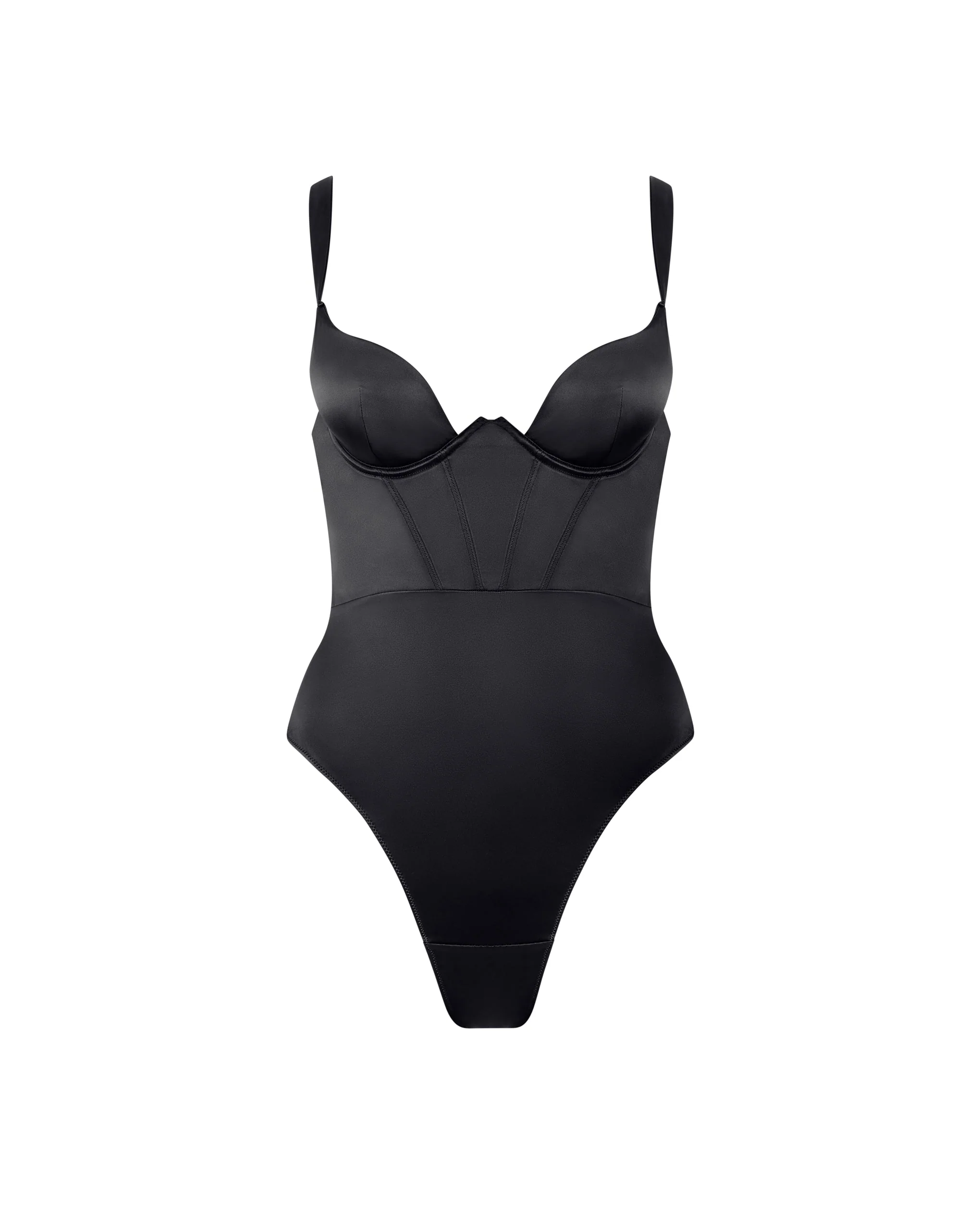 Bluebella Body Push-up Verona en Satin Noir