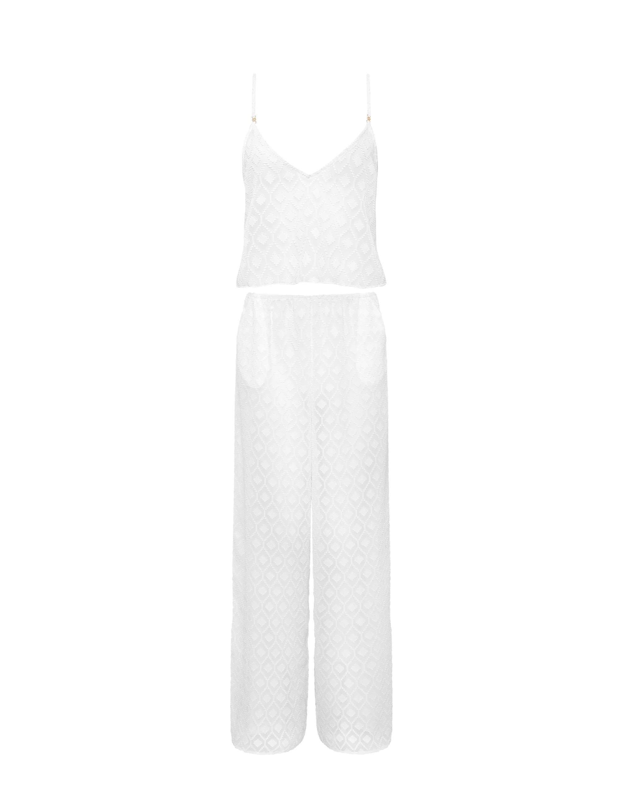 Bluebella Cassat Ensemble caraco et pantalon Blanc