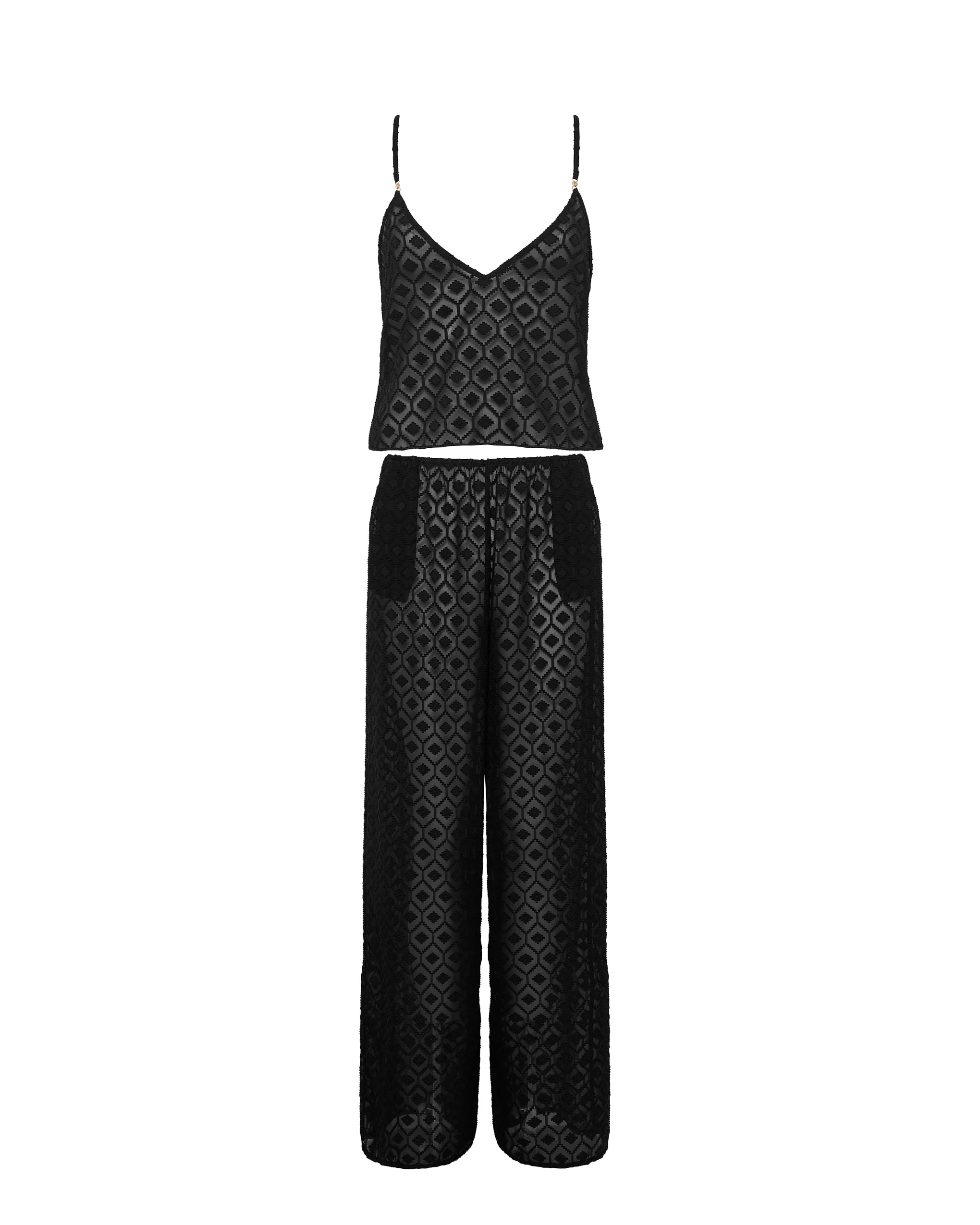 Bluebella Cassat Ensemble caraco et pantalon Noir