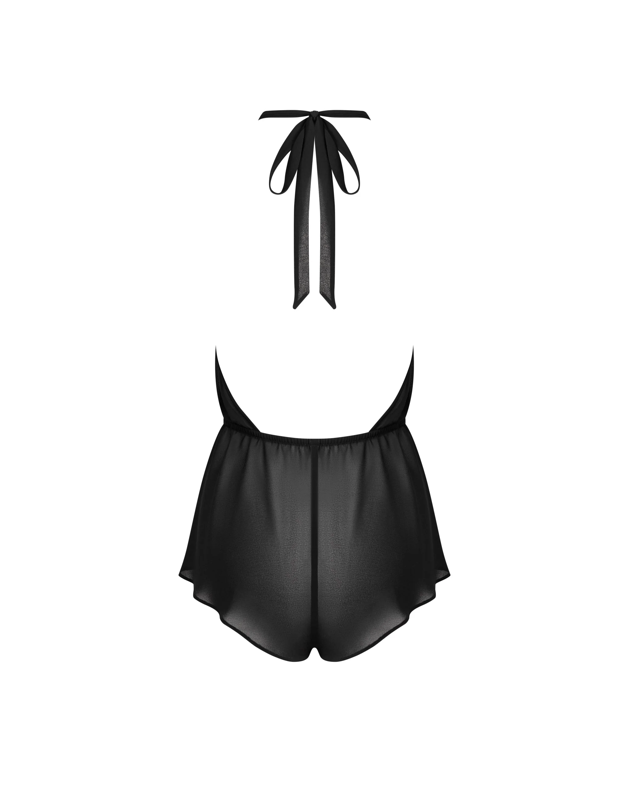 Bluebella Combishort Marisa en Mousseline transparente Noir