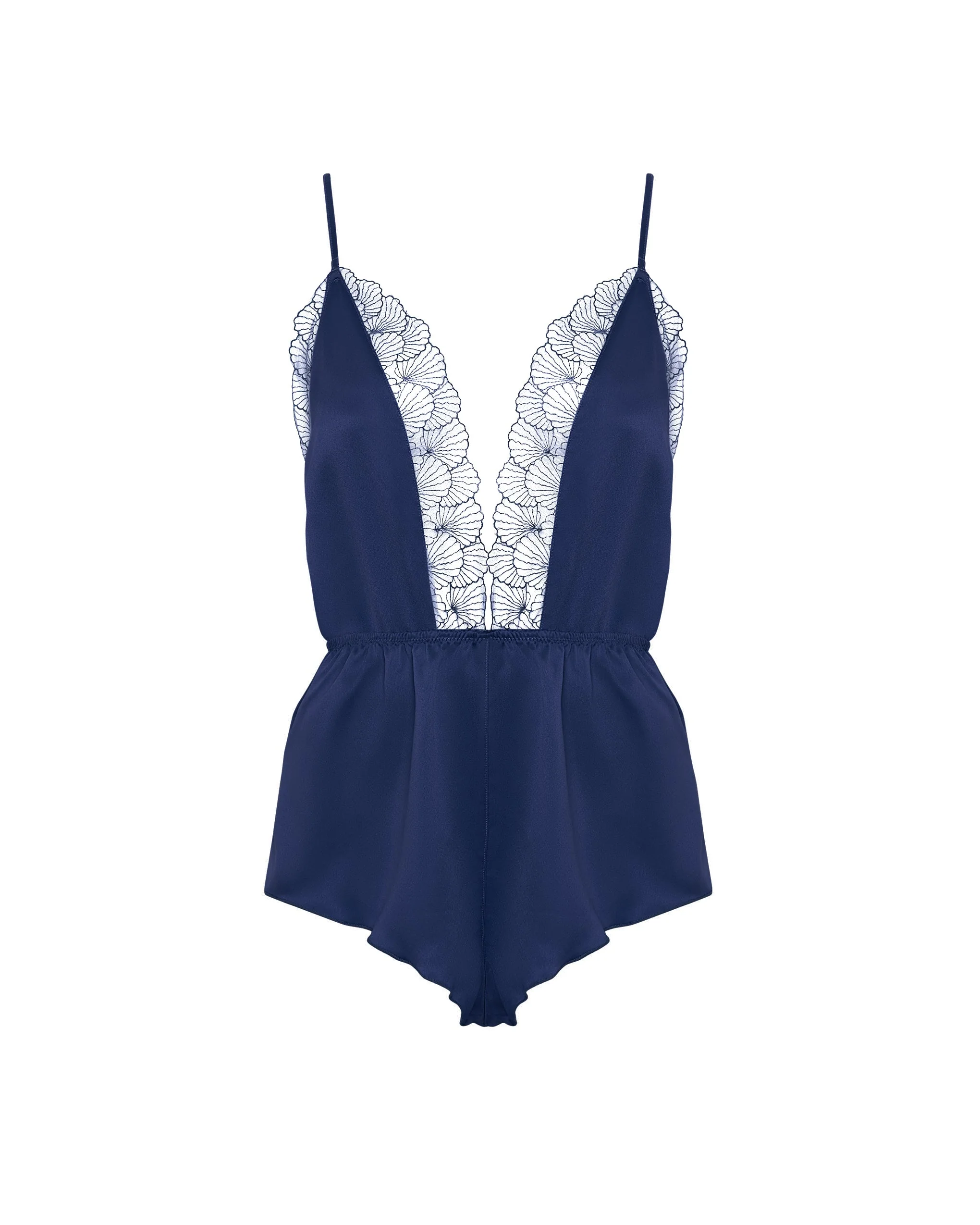 Bluebella Combishort Vermont en Satin Luxueux Bleu Marine