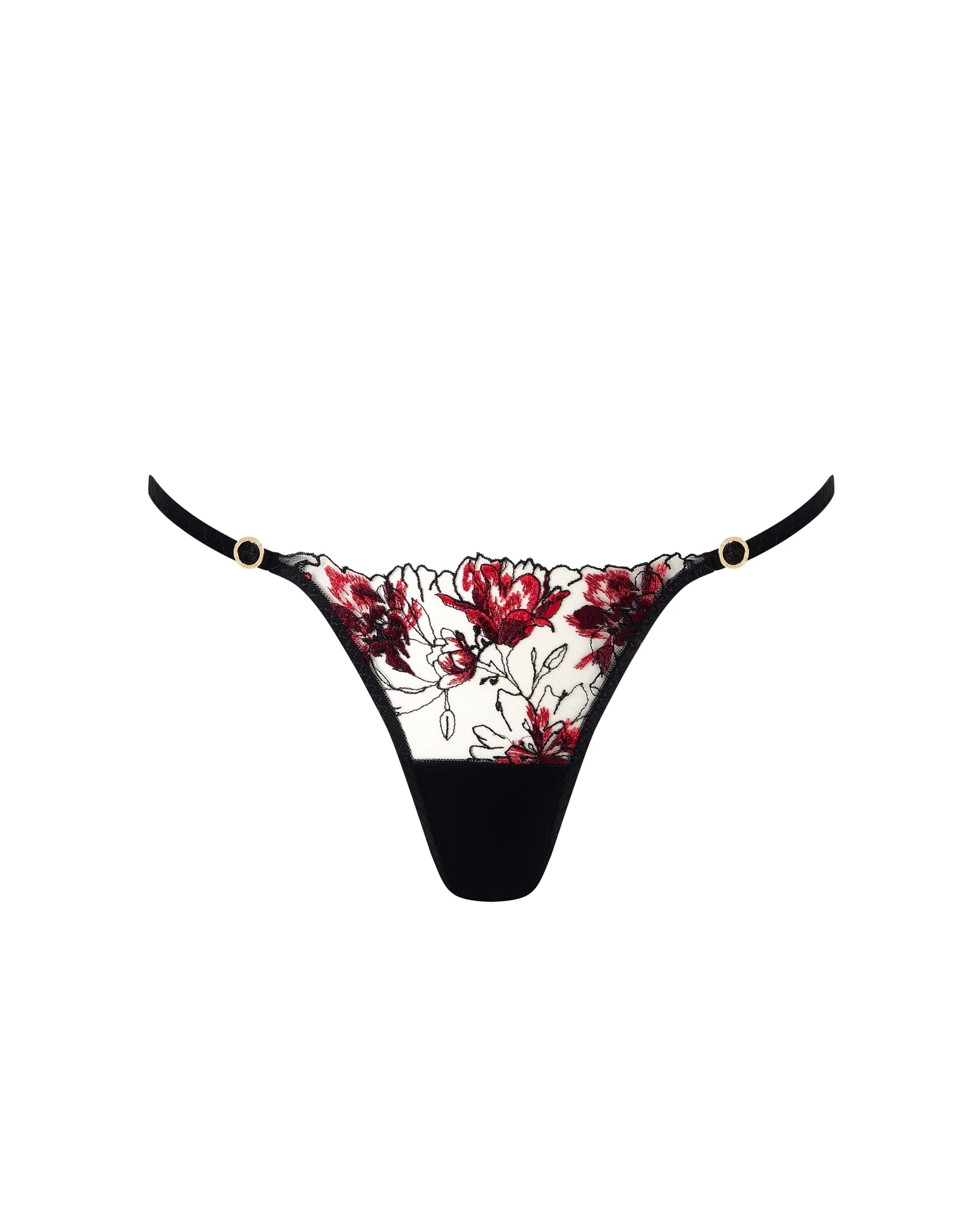 Bluebella Culotte Calista Floral Transparent Noir/Cerise