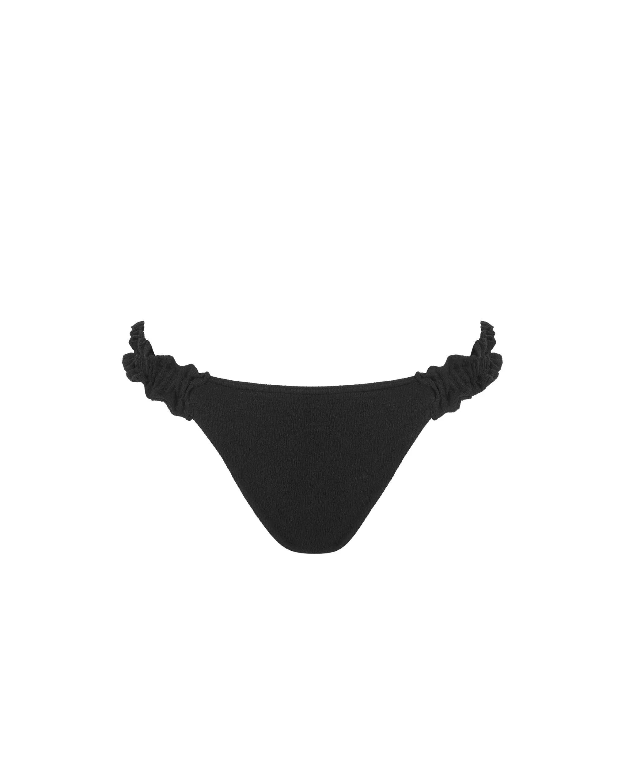 Bluebella Culotte de Bikini à Volants Flores Noir