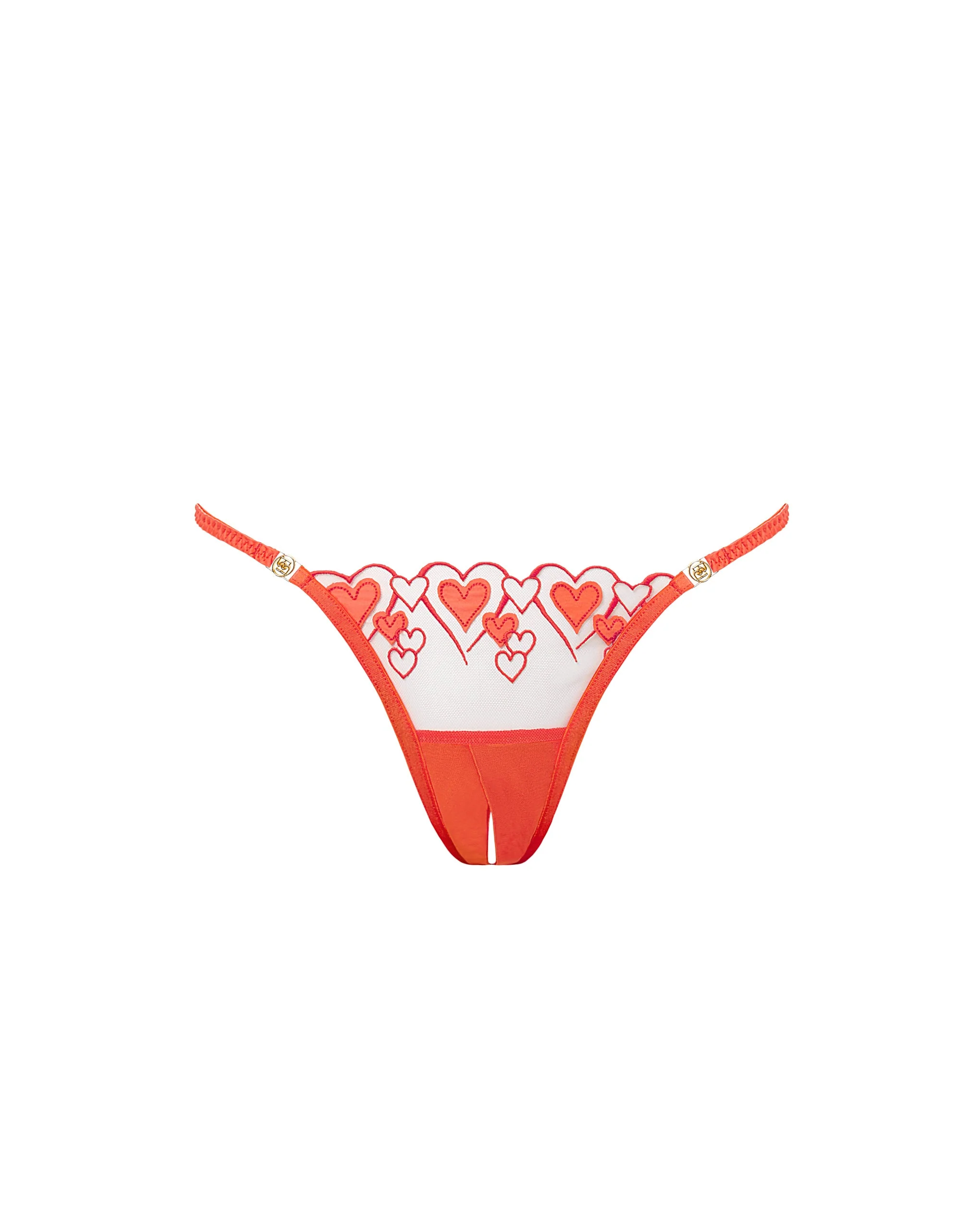 Bluebella Culotte Ouverte Harlow Corail/Transparent