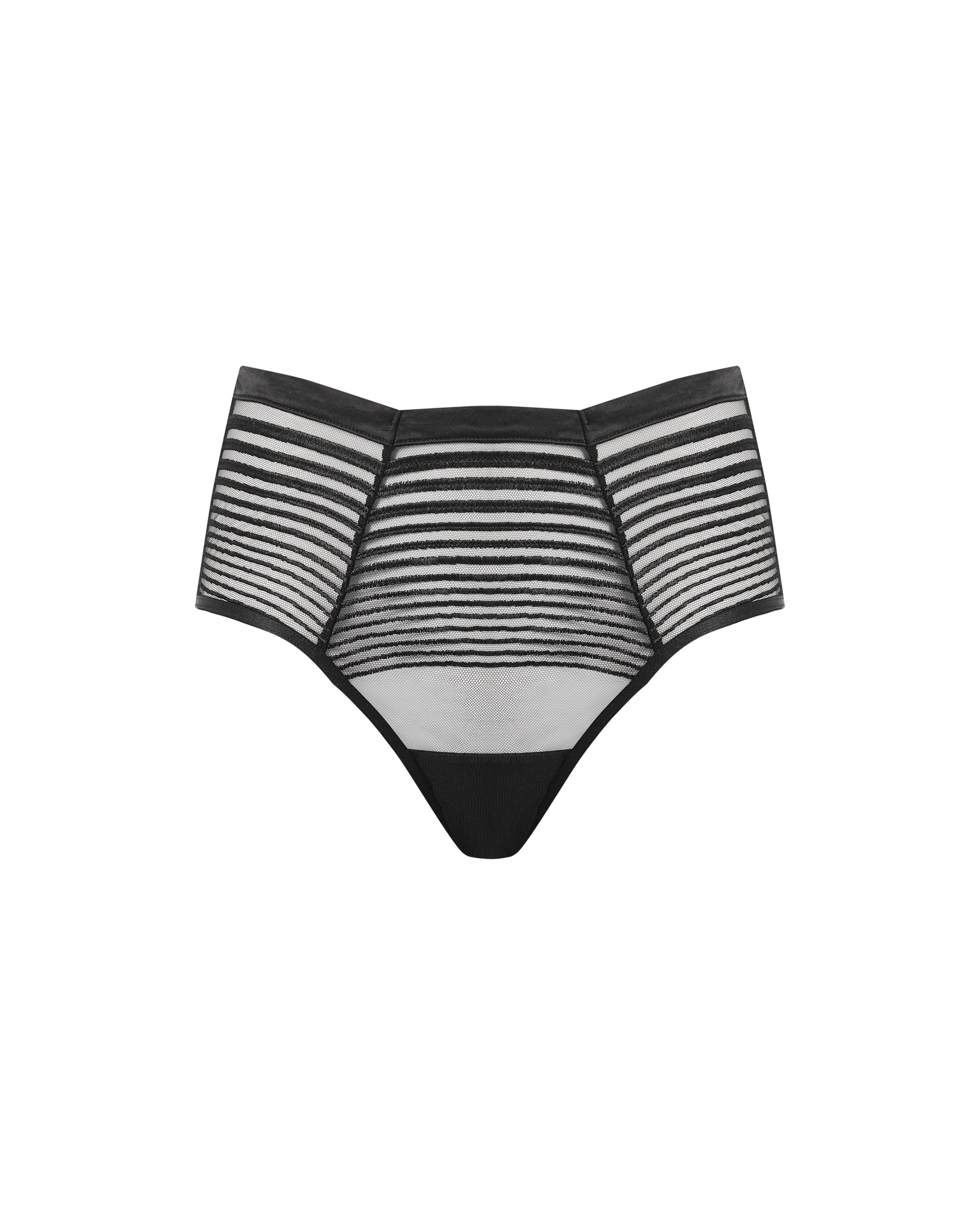 Bluebella Culotte Taille Haute Brodée Flyn Noir