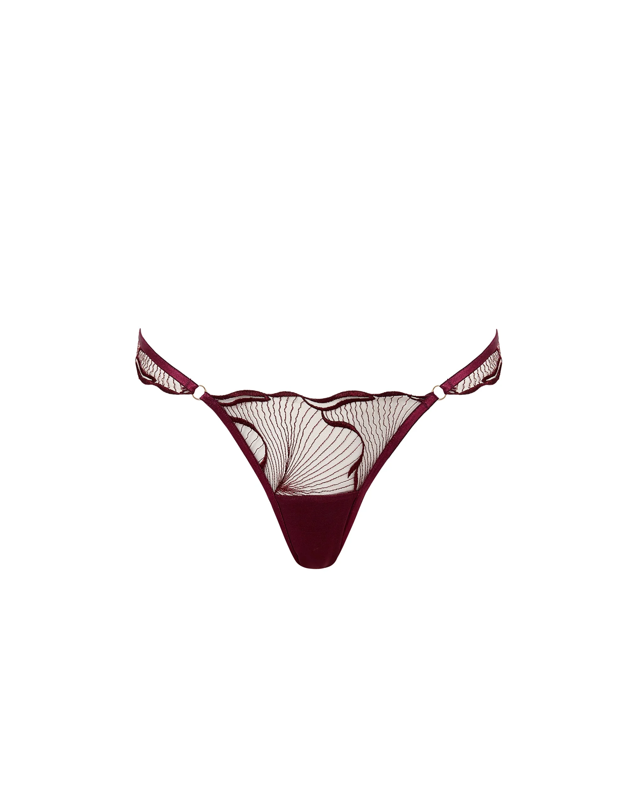 Bluebella Culotte Transparent Brodé Marabel Cerise