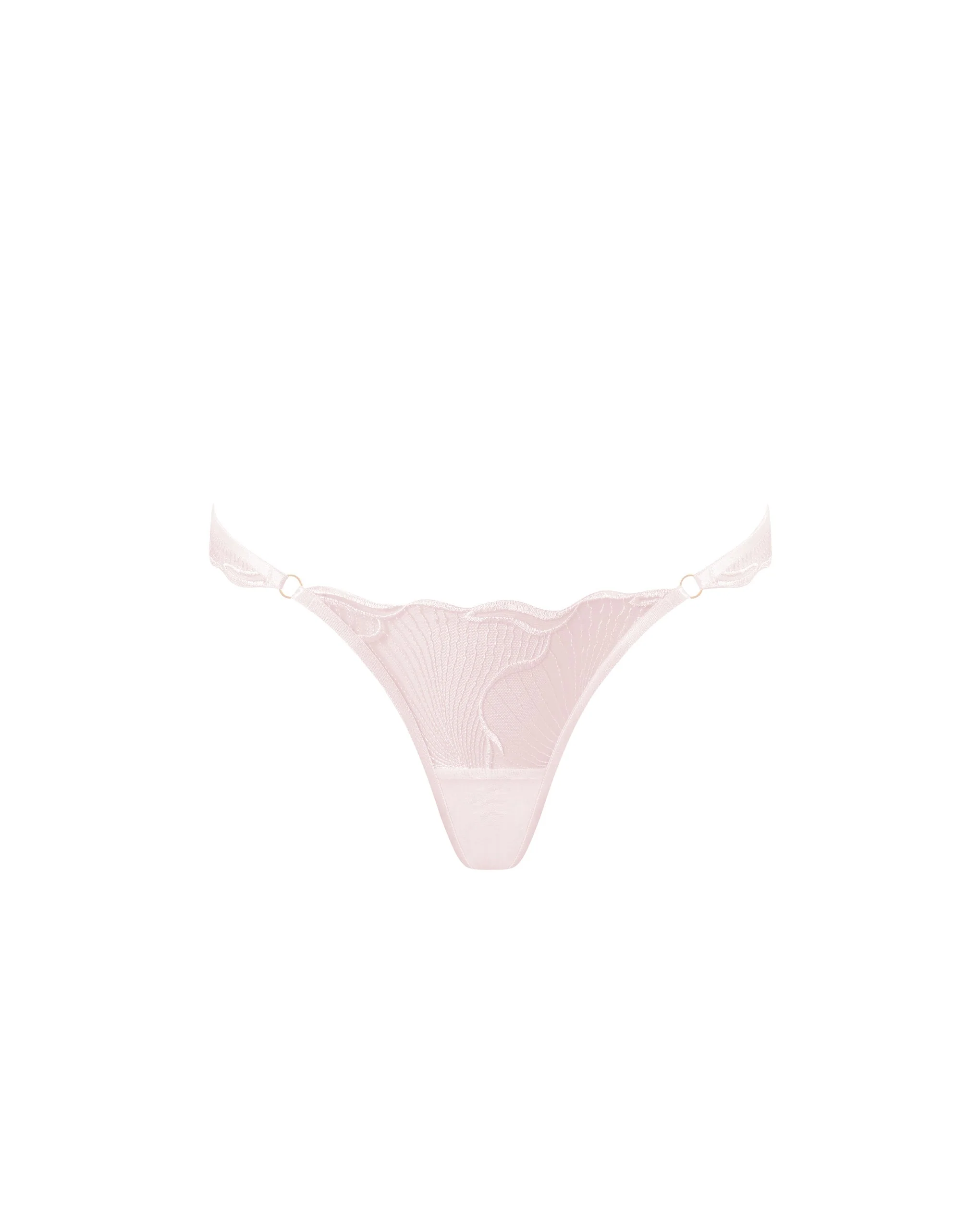 Bluebella Culotte Transparente Brodée Marabel Rose Perle