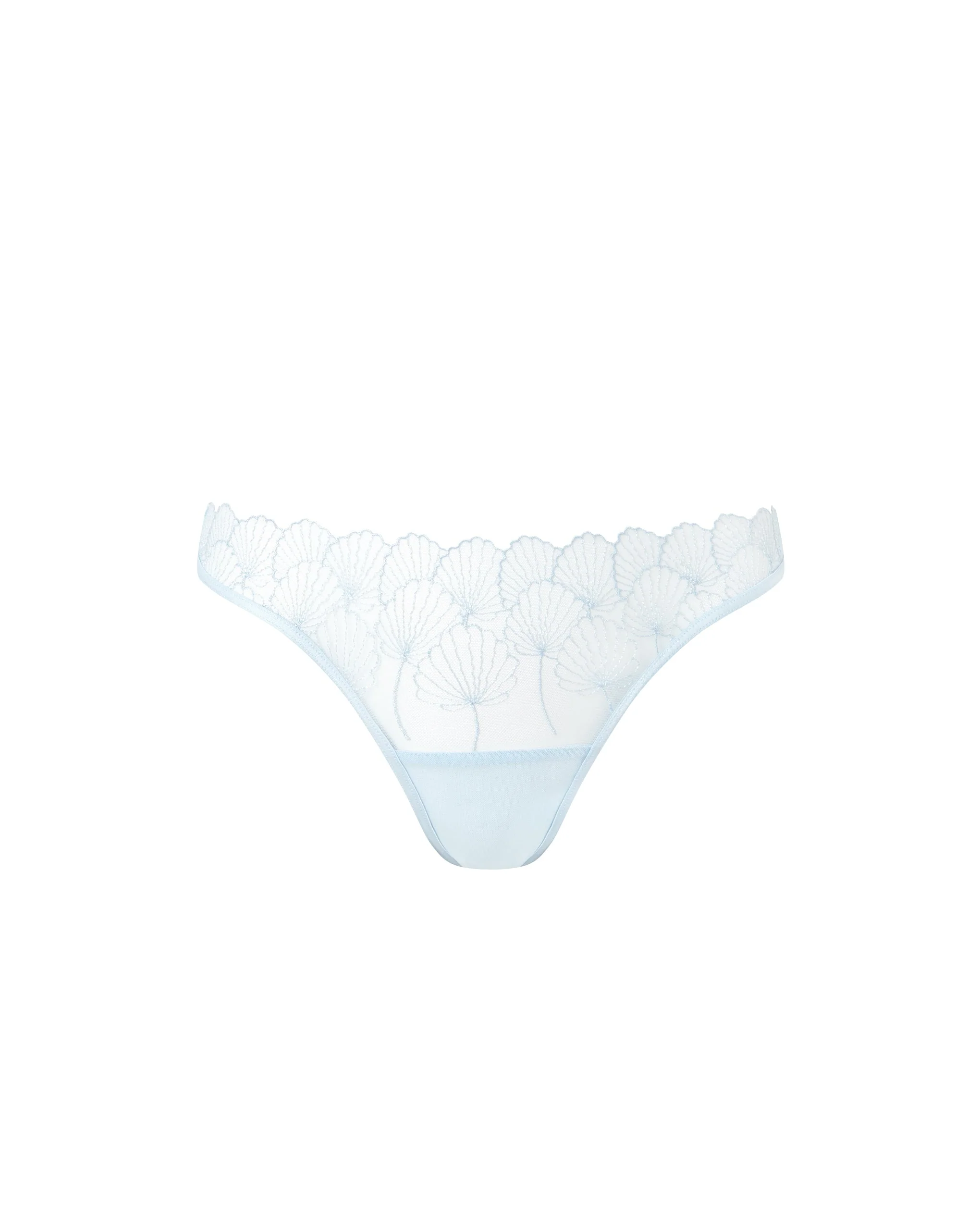 Bluebella Culotte Transparente Brodée Vermont Bleu Eau Glacée