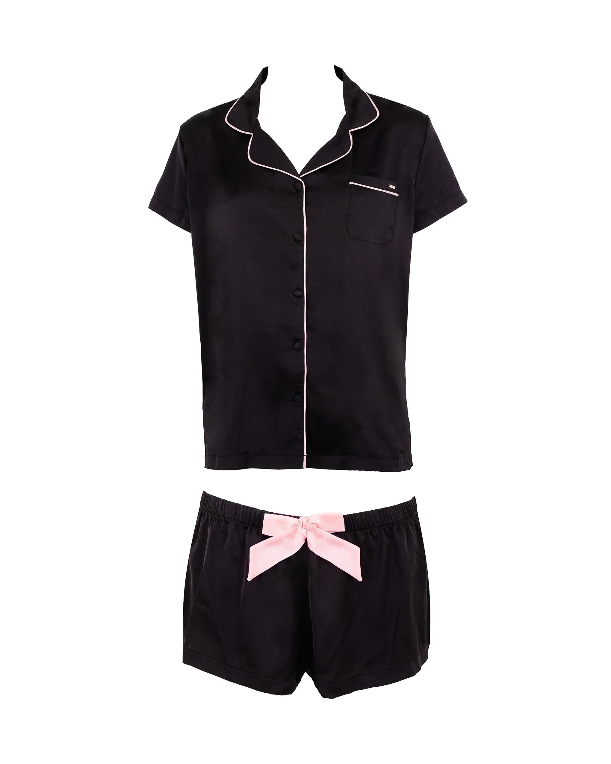 Bluebella Ensemble Chemise et Short Abigail Noir/Rose