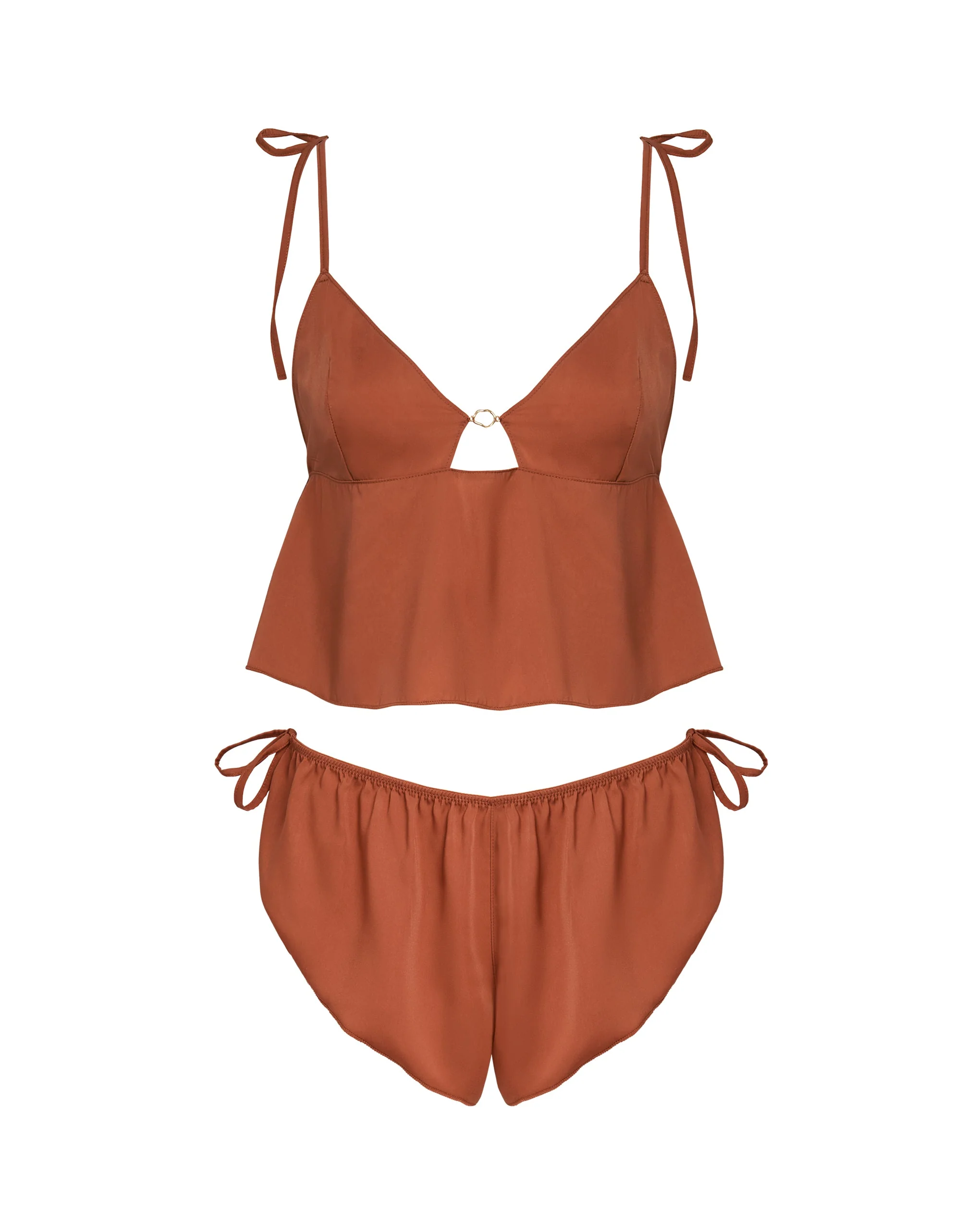 Bluebella Ensemble Short et Caraco Nicole Argile Cuite