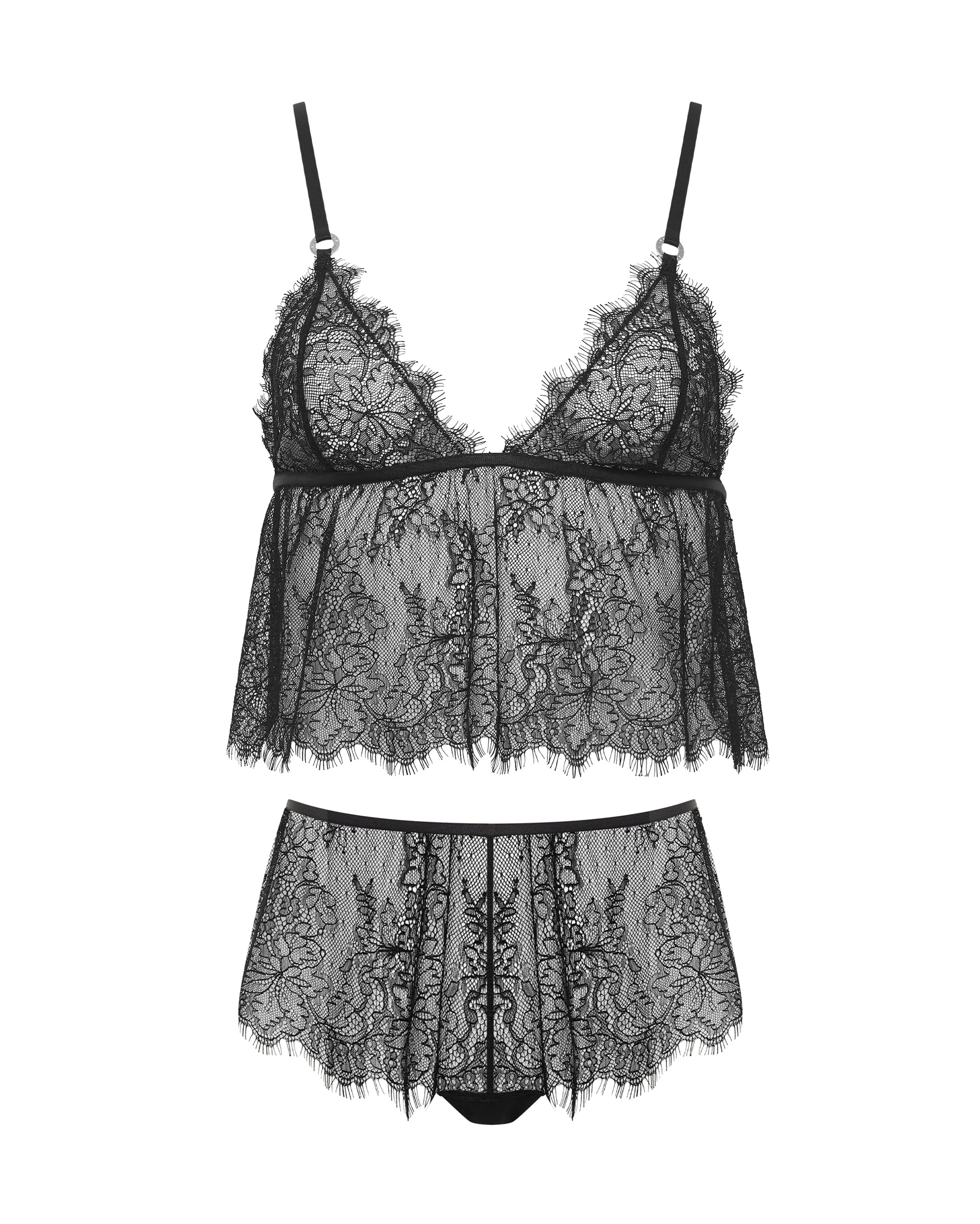 Bluebella Ensemble Short Et Caraco Peony Noir