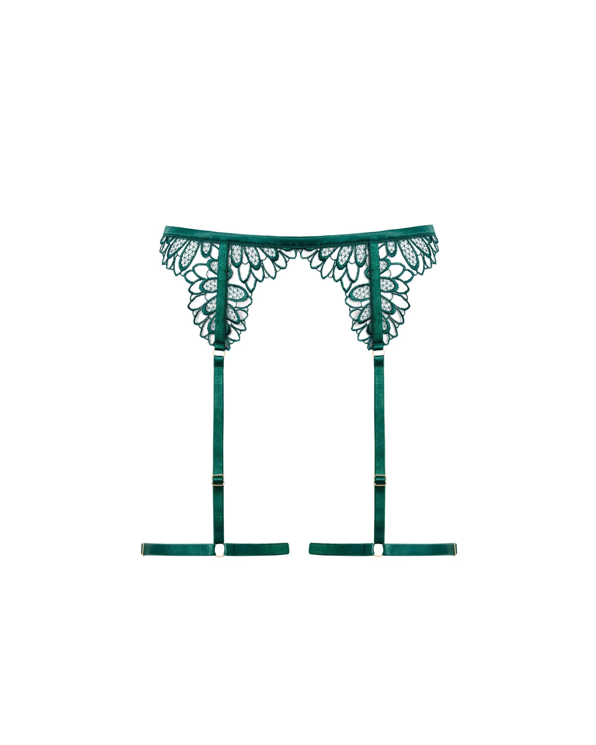 Bluebella Harnais de Cuisse à Jarretelles Amaris Vert