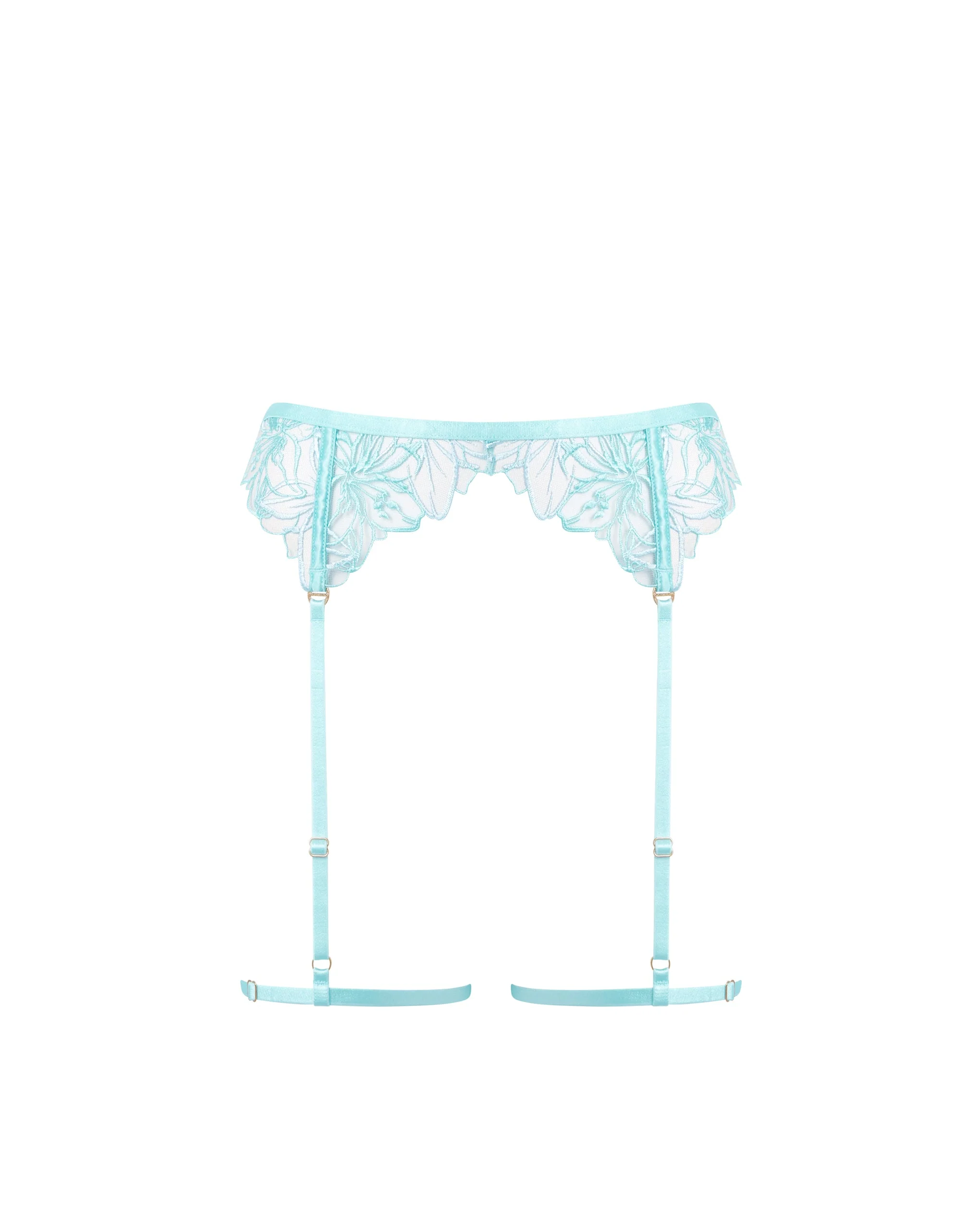 Bluebella Harnais de Cuisse Lilly Bleu Paradisiaque/Bleu Eau Glacée/Transparent
