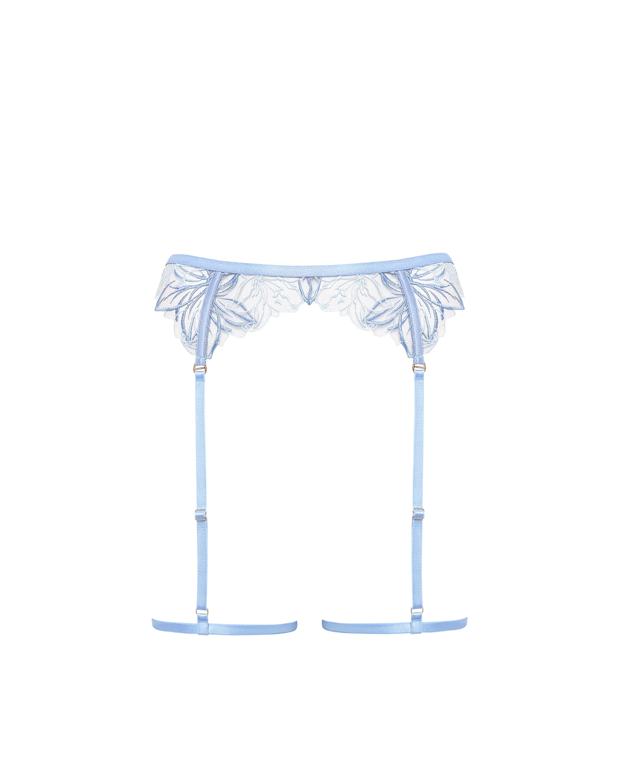 Bluebella Harnais de cuisses Lilly Bleu hortensia/Bleu glacé/Transparent