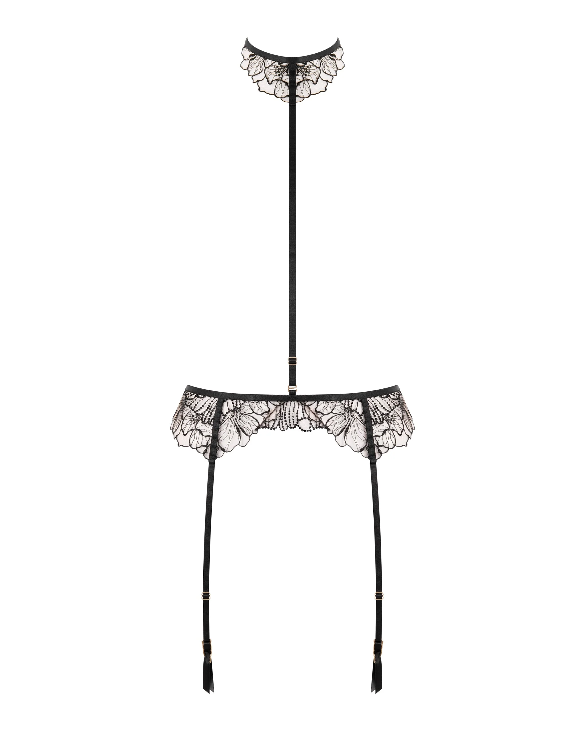 Bluebella Harnais Porte-Jarretelles Détachable Amarosa Noir