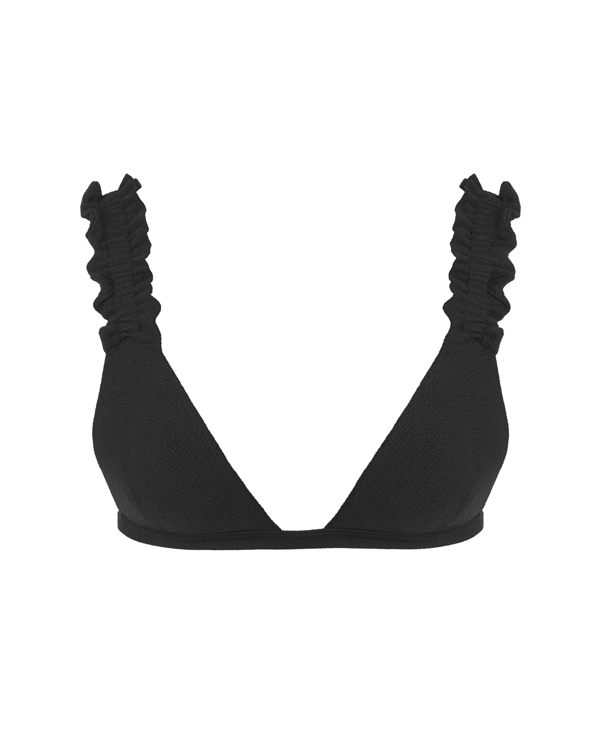 Bluebella Haut de Bikini à Volants Flores Noir