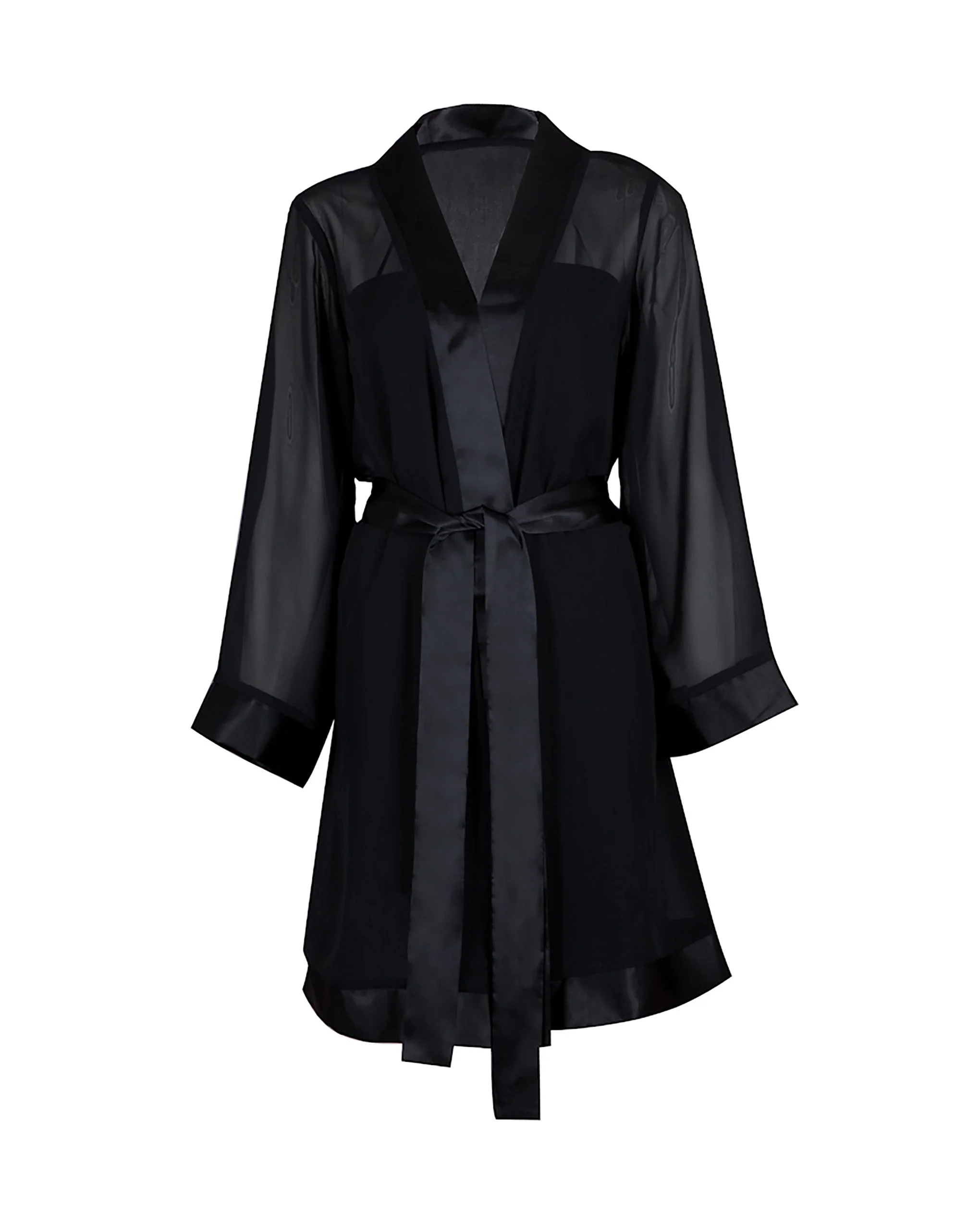 Bluebella Kimono en Mousseline Noir