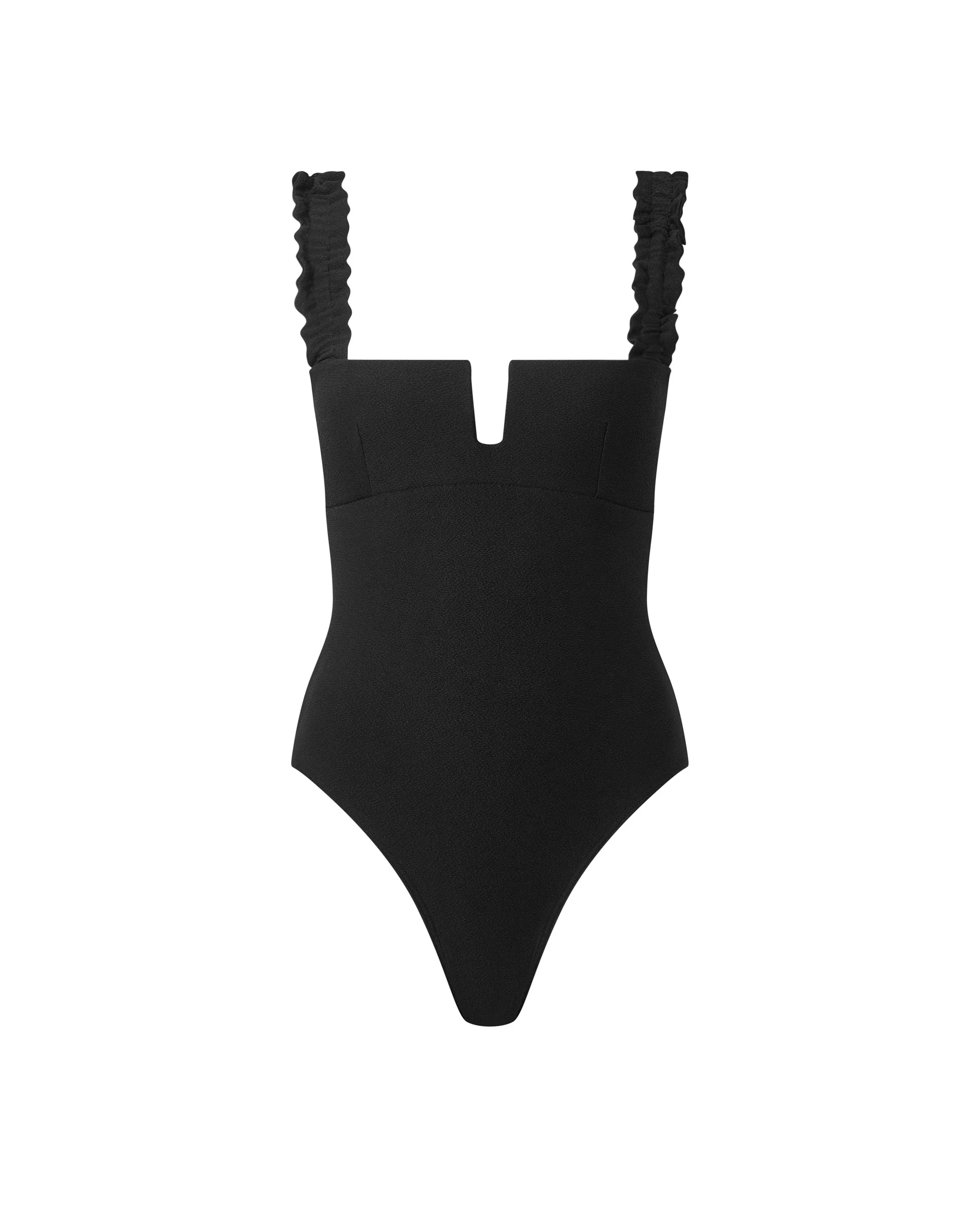 Bluebella Maillot de Bain à Volants Flores Noir
