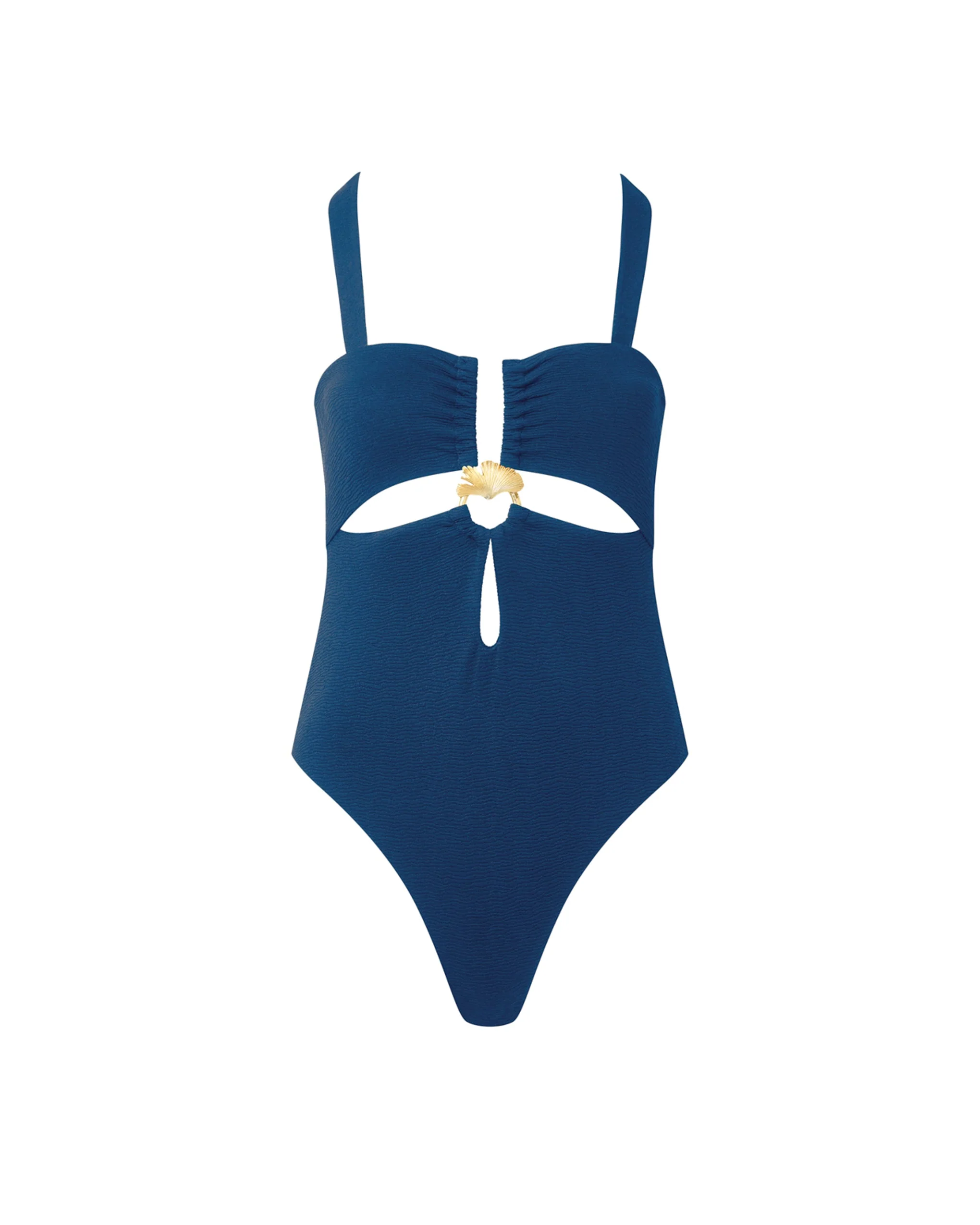 Bluebella Maillot de Bain Échancré Cadiz Bleu Marine
