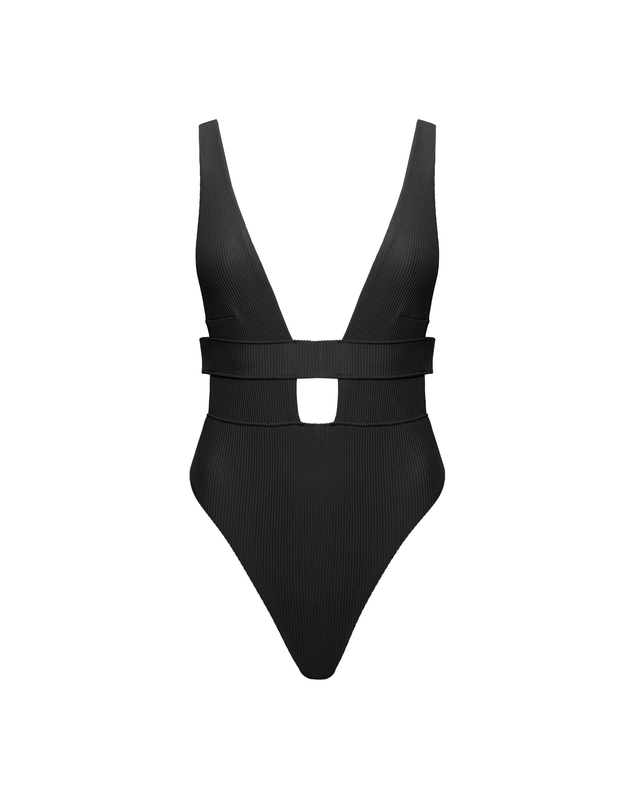 Bluebella Maillot de Bain une pièce Plongeant Lucerne Noir