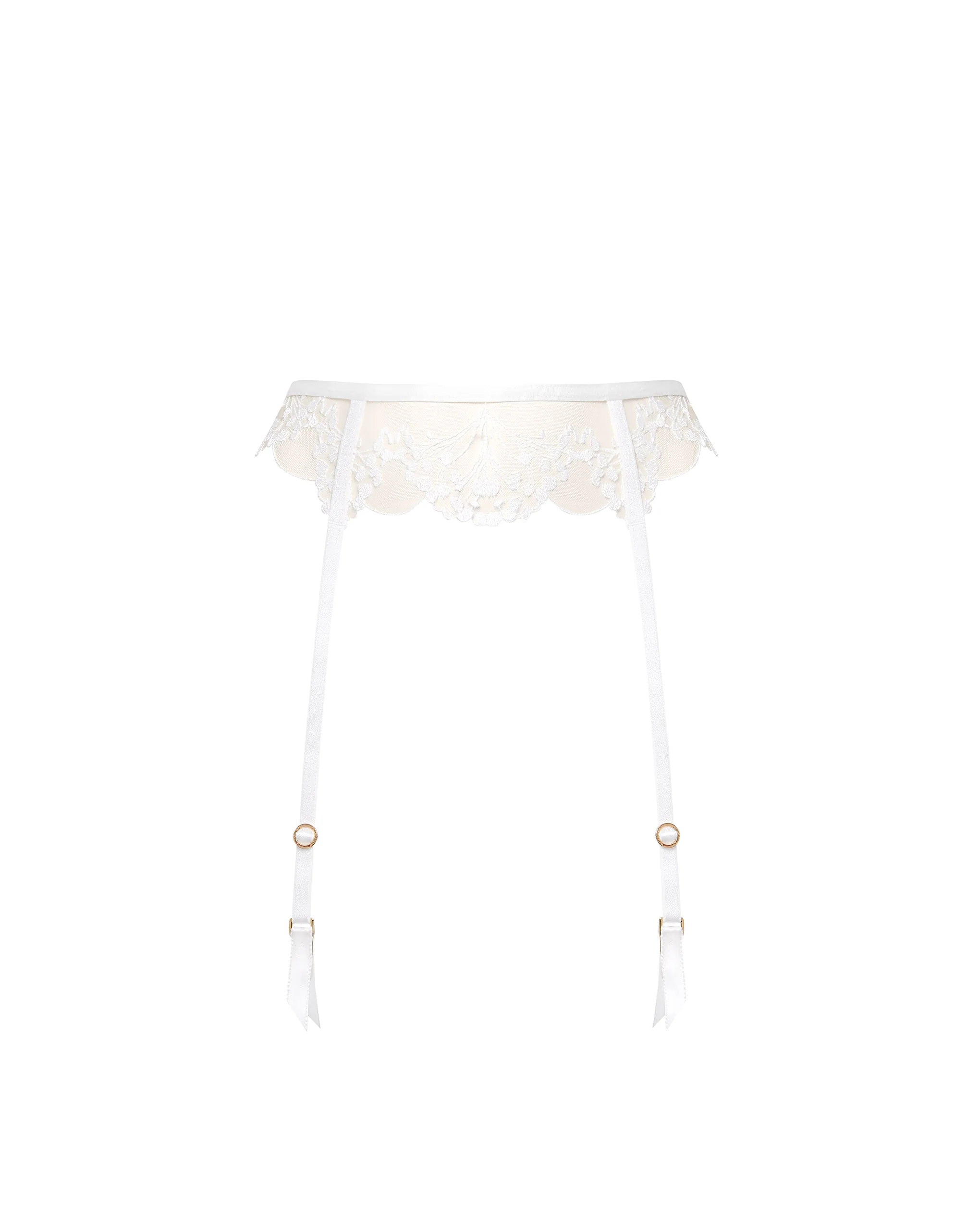 Bluebella Marisa Porte-jarretelles Blanc/ Transparent