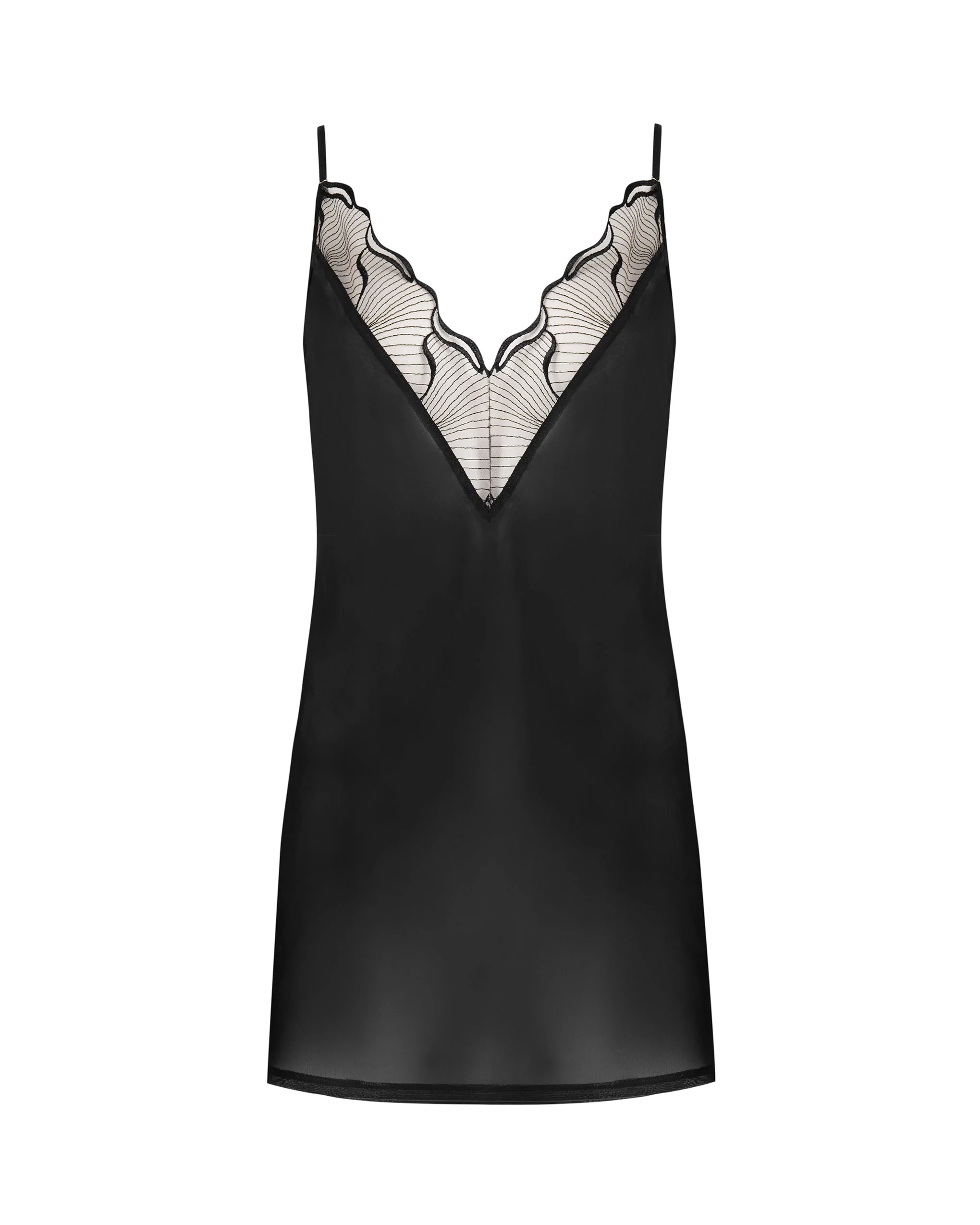 Bluebella Nuisette Transparente en mousseline Marabel Noir