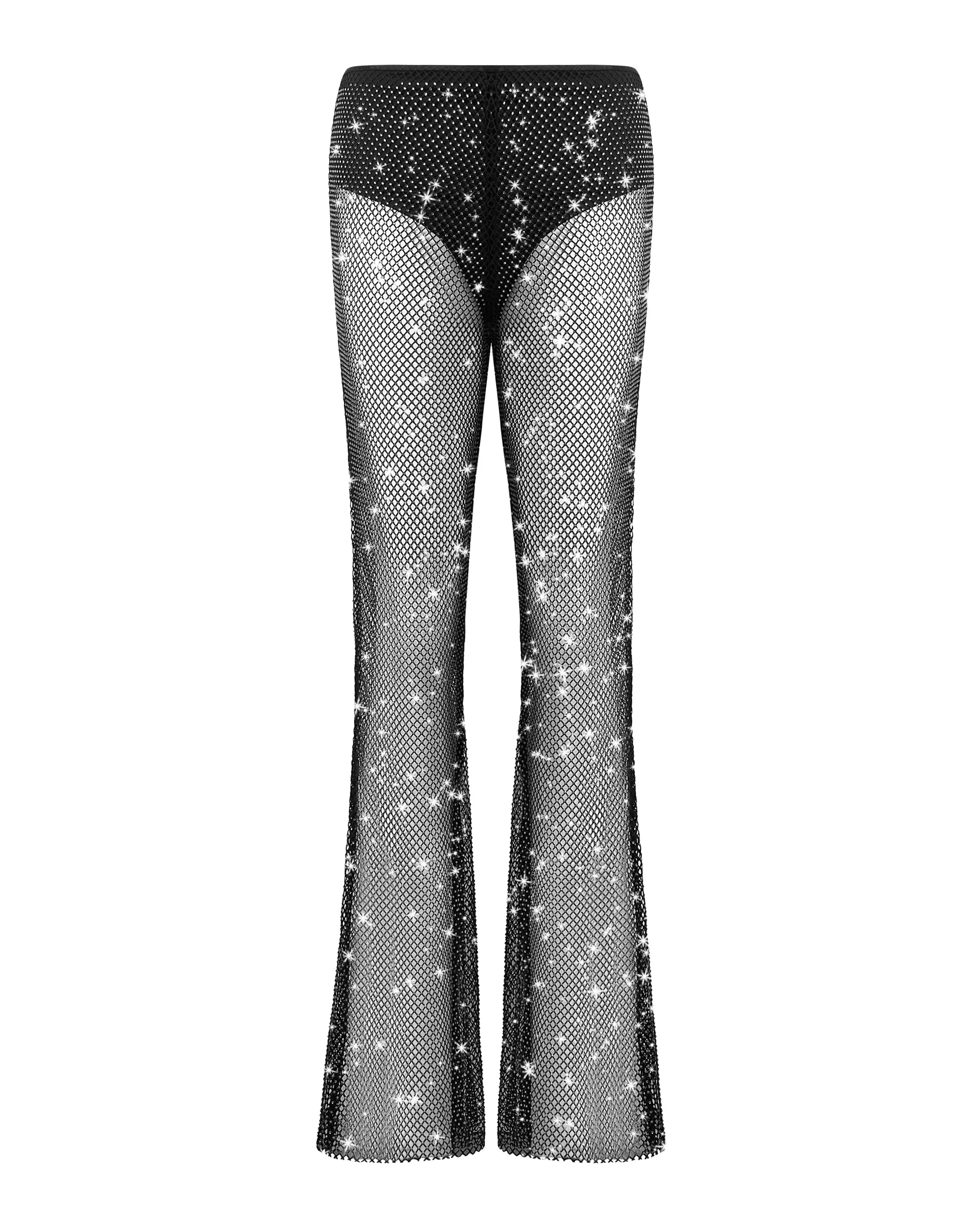 Bluebella Pantalon en maille Transparente Noor Noir