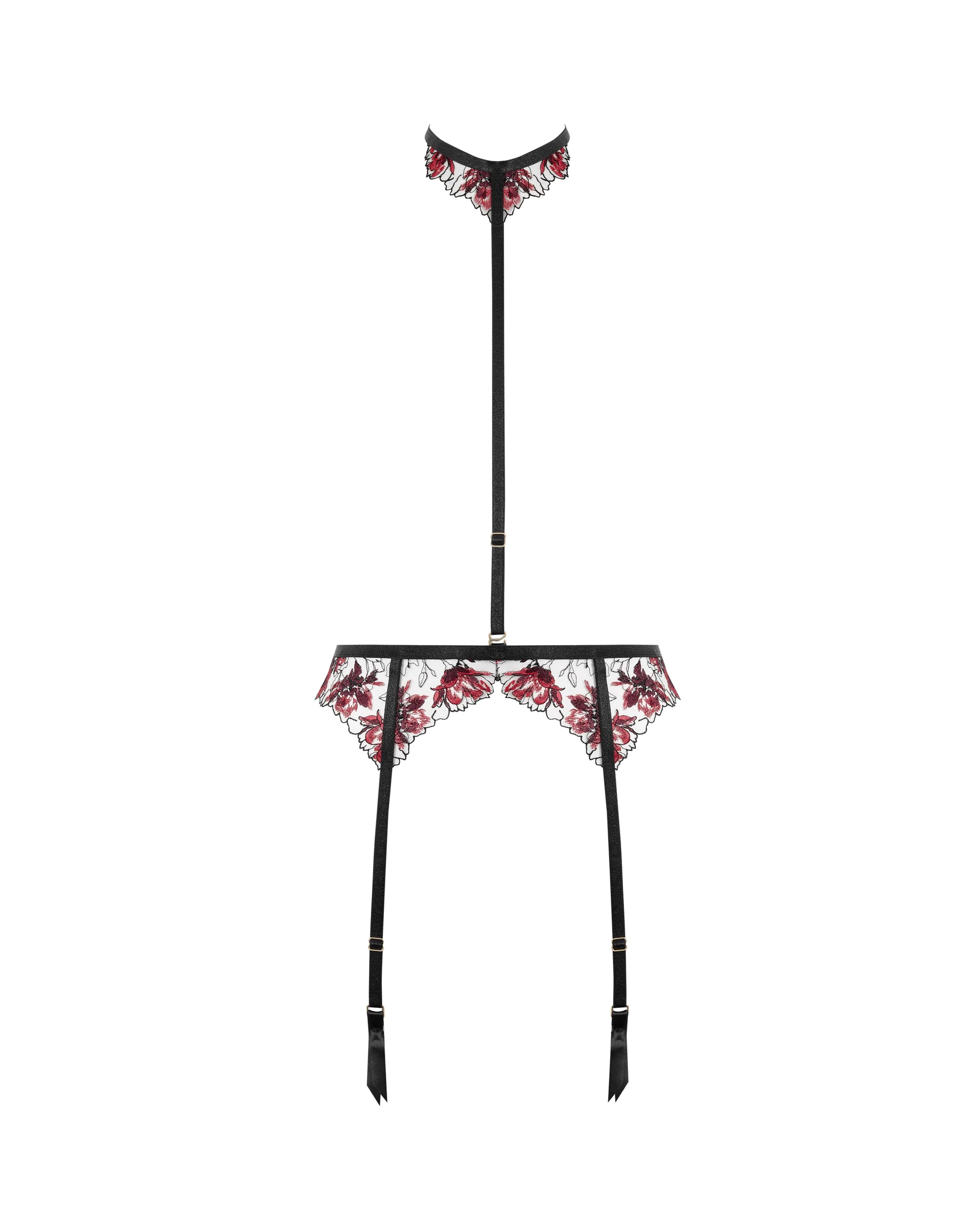Bluebella Porte-jarretelles Calista Noir/Cerise