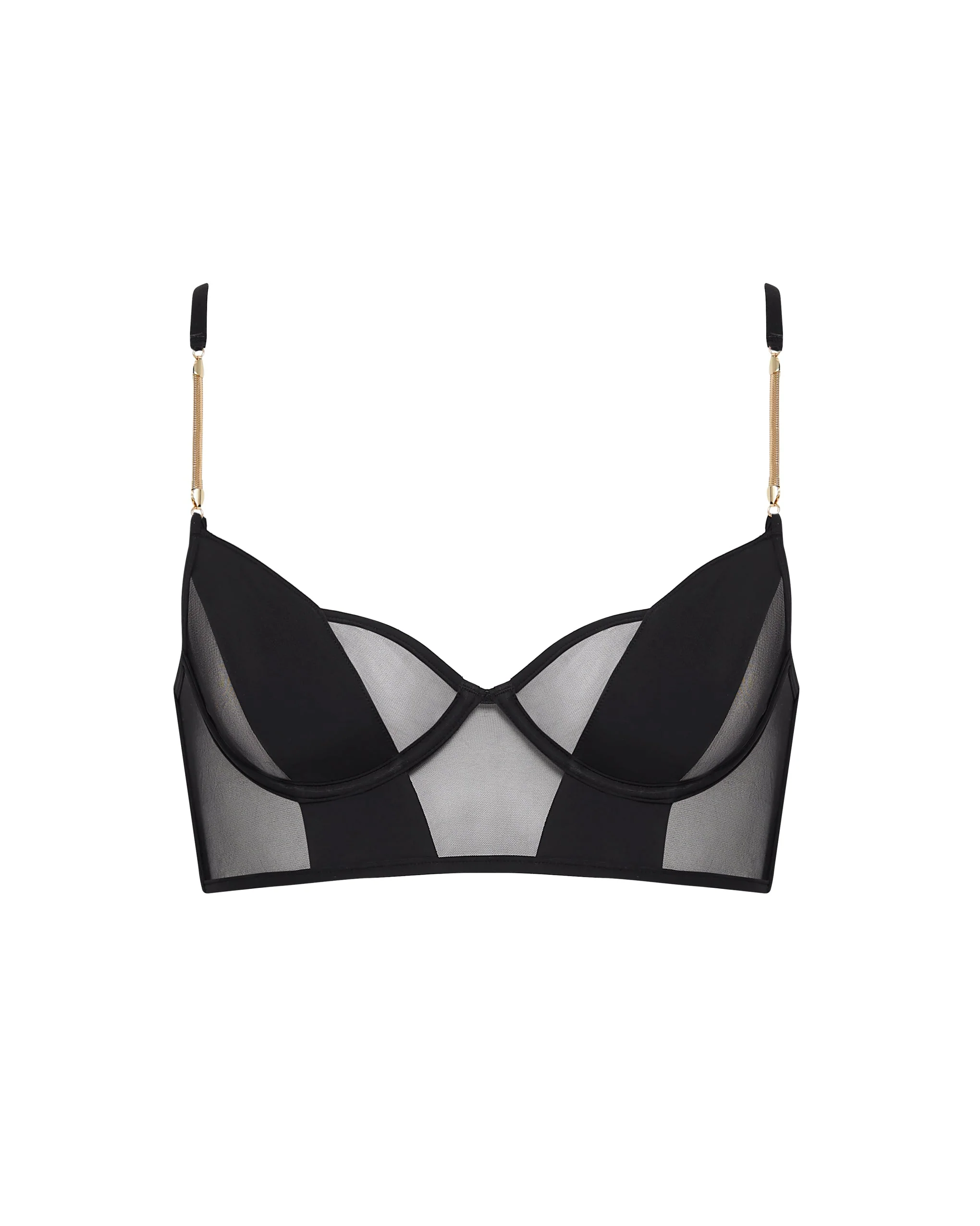 Bluebella Raine Soutien-gorge long avec armatures Noir