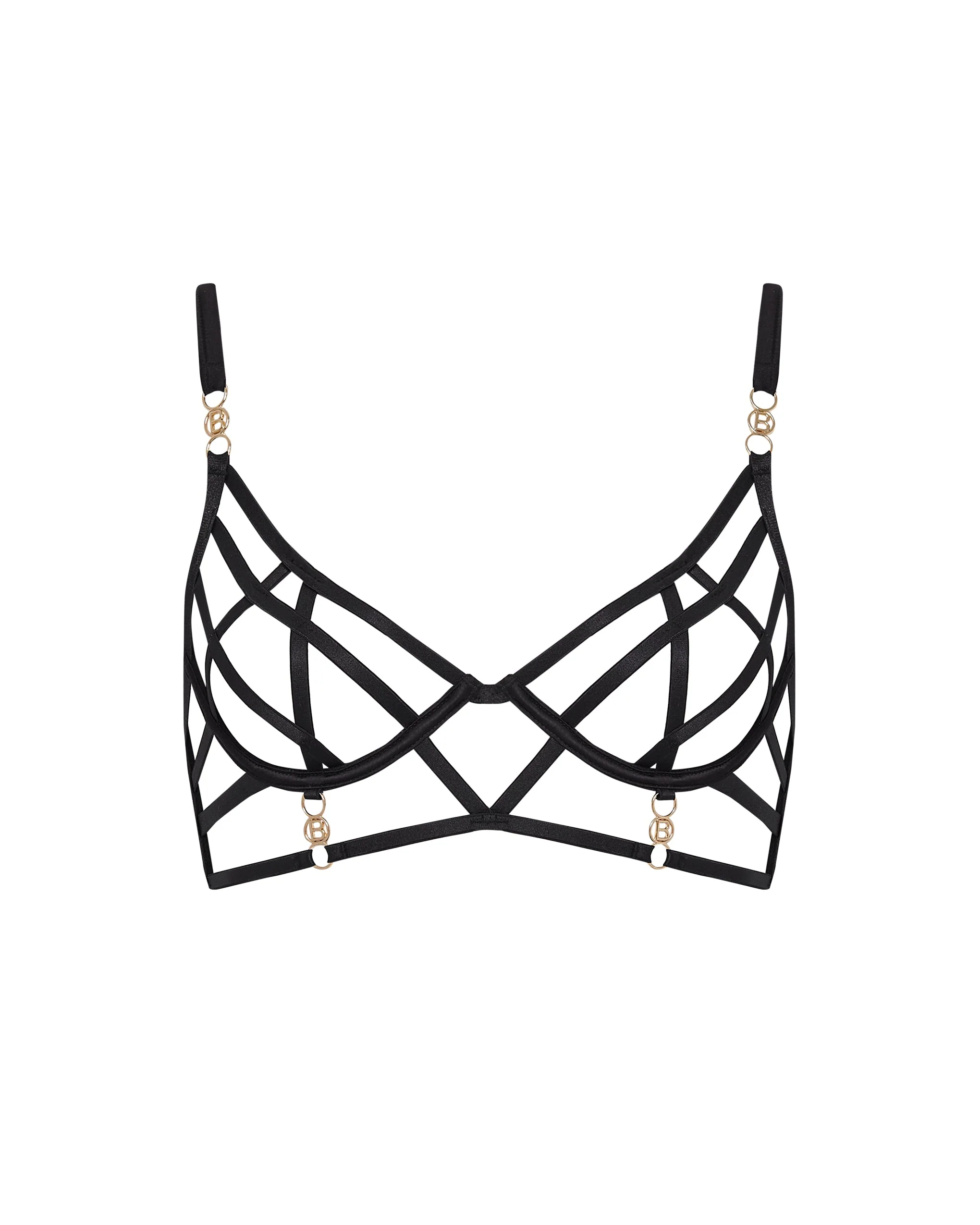 Bluebella Shirin Soutien-gorge à armatures semi-ouvert Noir