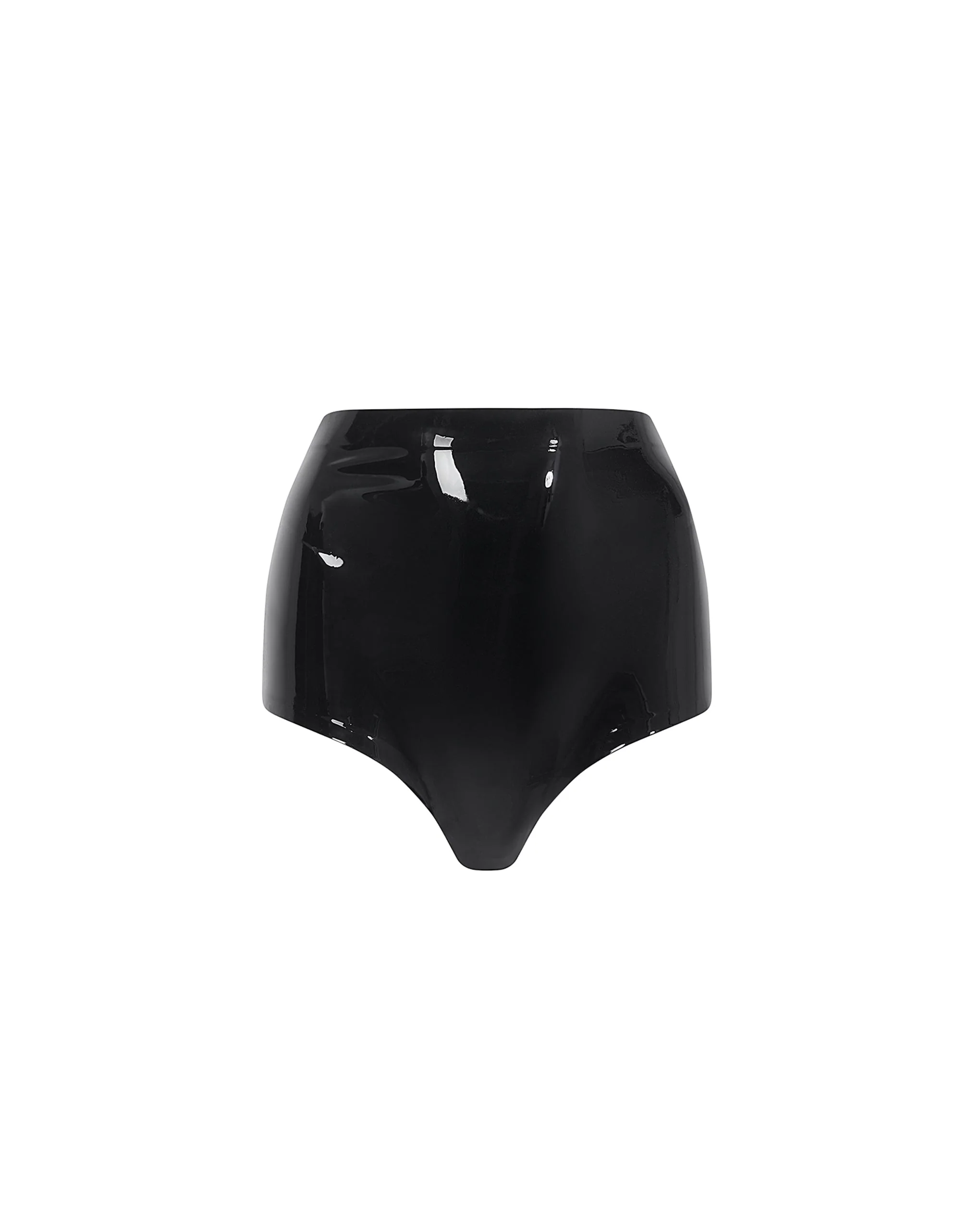 Bluebella Shorty Taille Haute en Latex Noir
