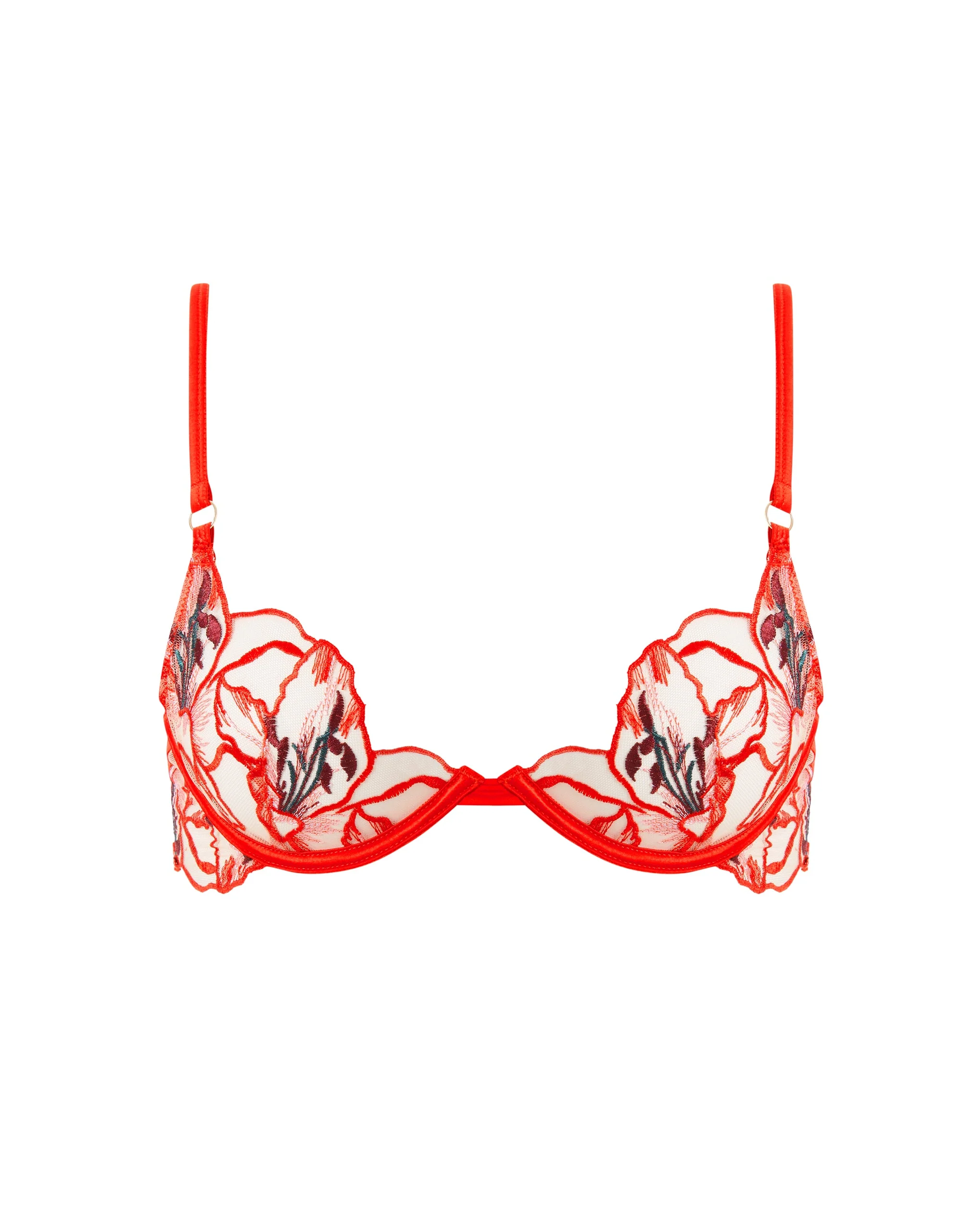 Bluebella Soutien-gorge Asha Floral Transparent Rouge