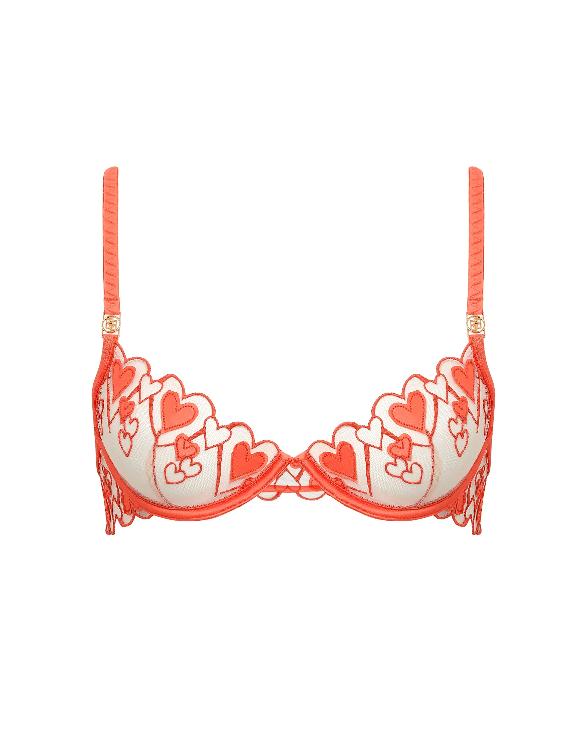 Bluebella Soutien-gorge avec armatures Harlow Corail/Transparent