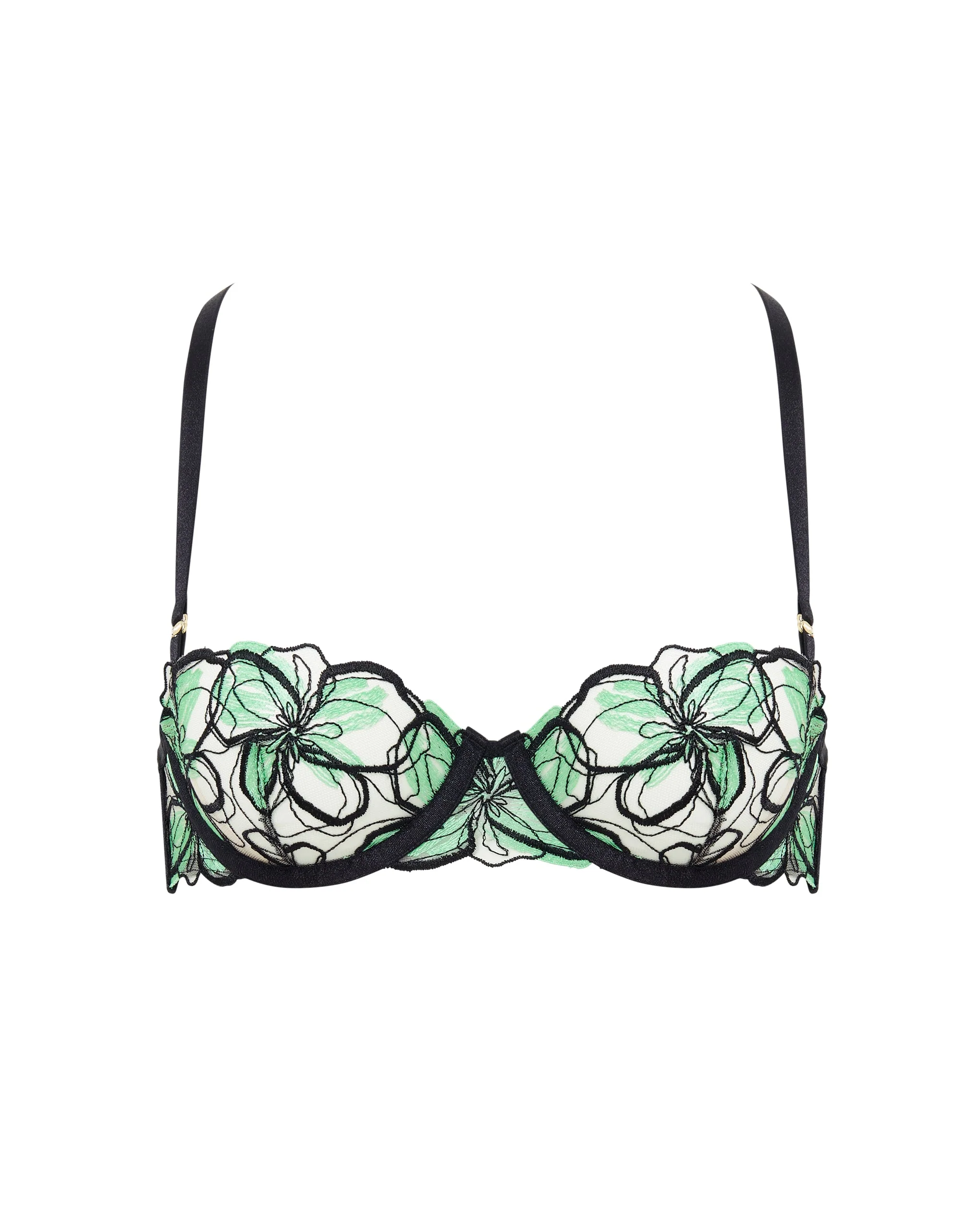 Bluebella Soutien-gorge avec armatures Odette Noir/Vert Été