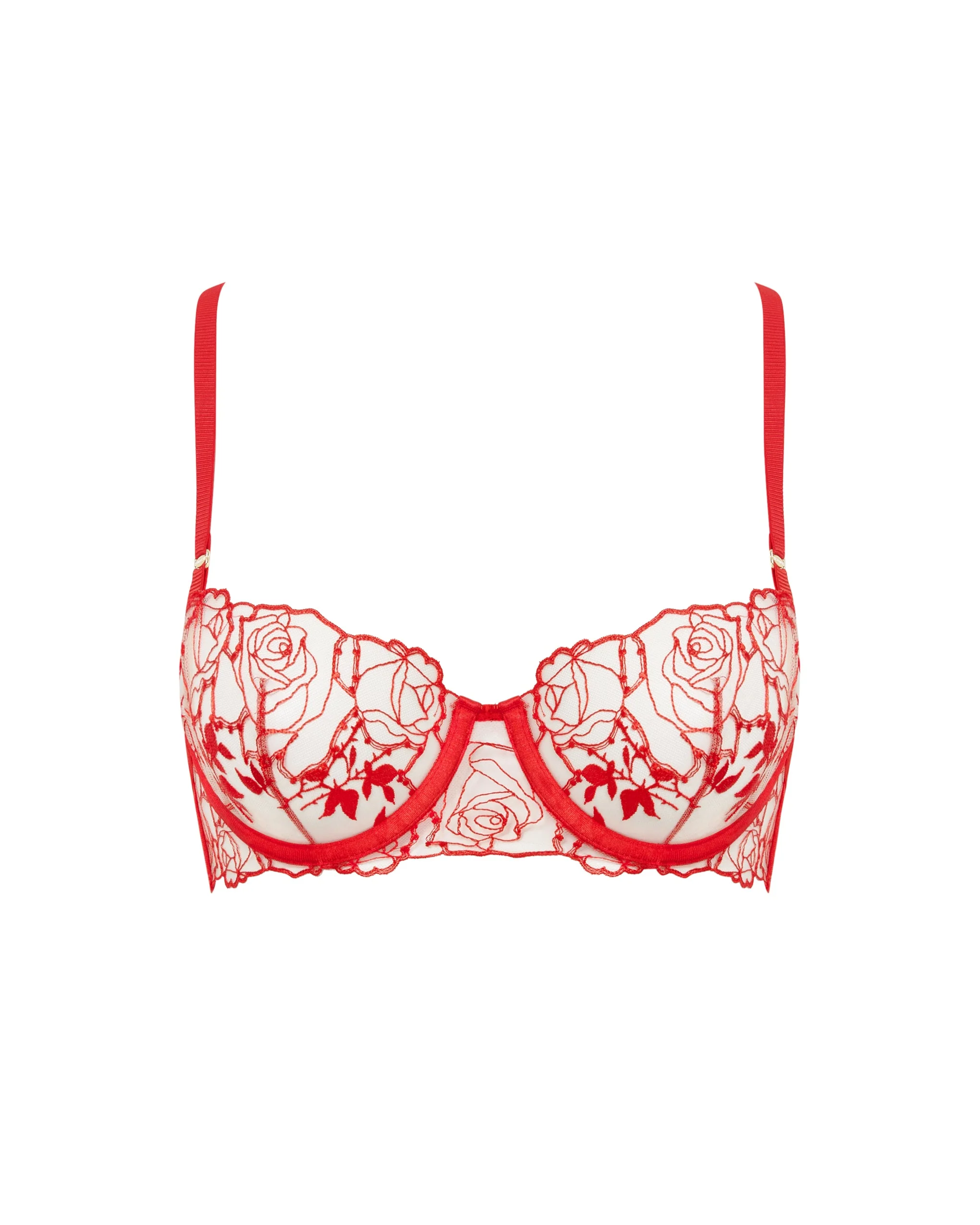 Bluebella Soutien-gorge avec armatures Rosalie Rouge/Transparent