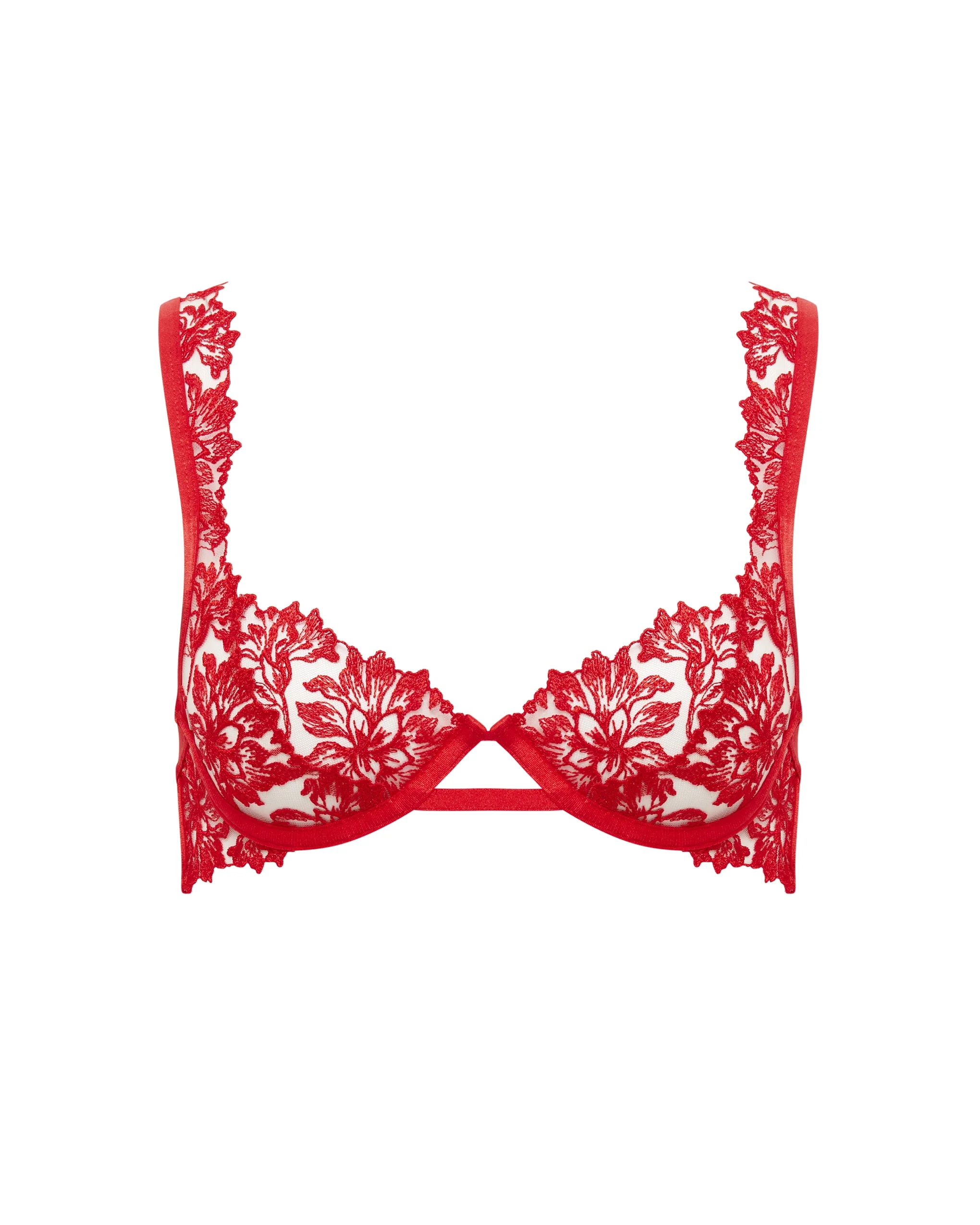 Bluebella Soutien-gorge avec armatures Samara Rouge/Transparent