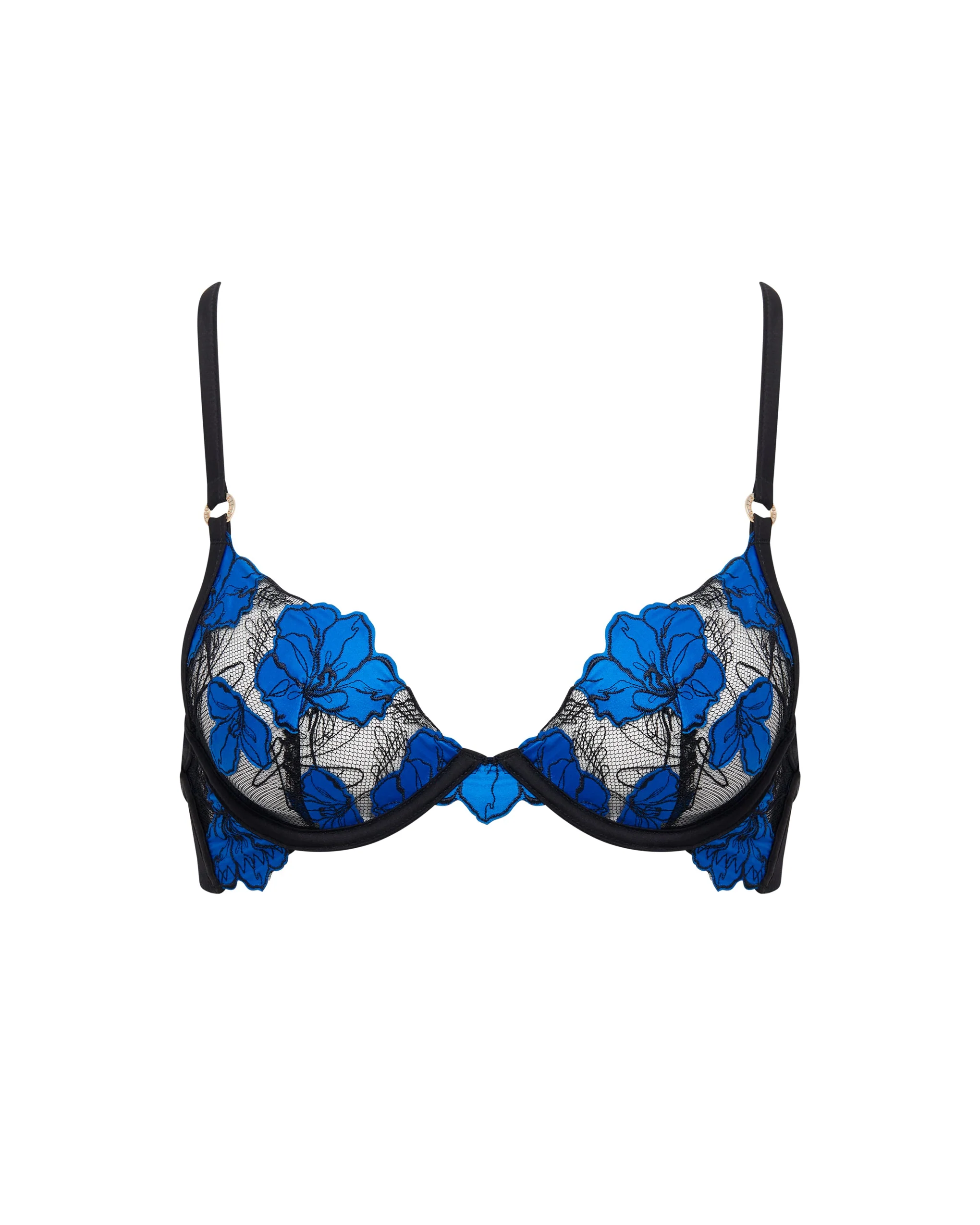 Bluebella Soutien-gorge avec armatures Sorento Noir/Bleu Égyptien