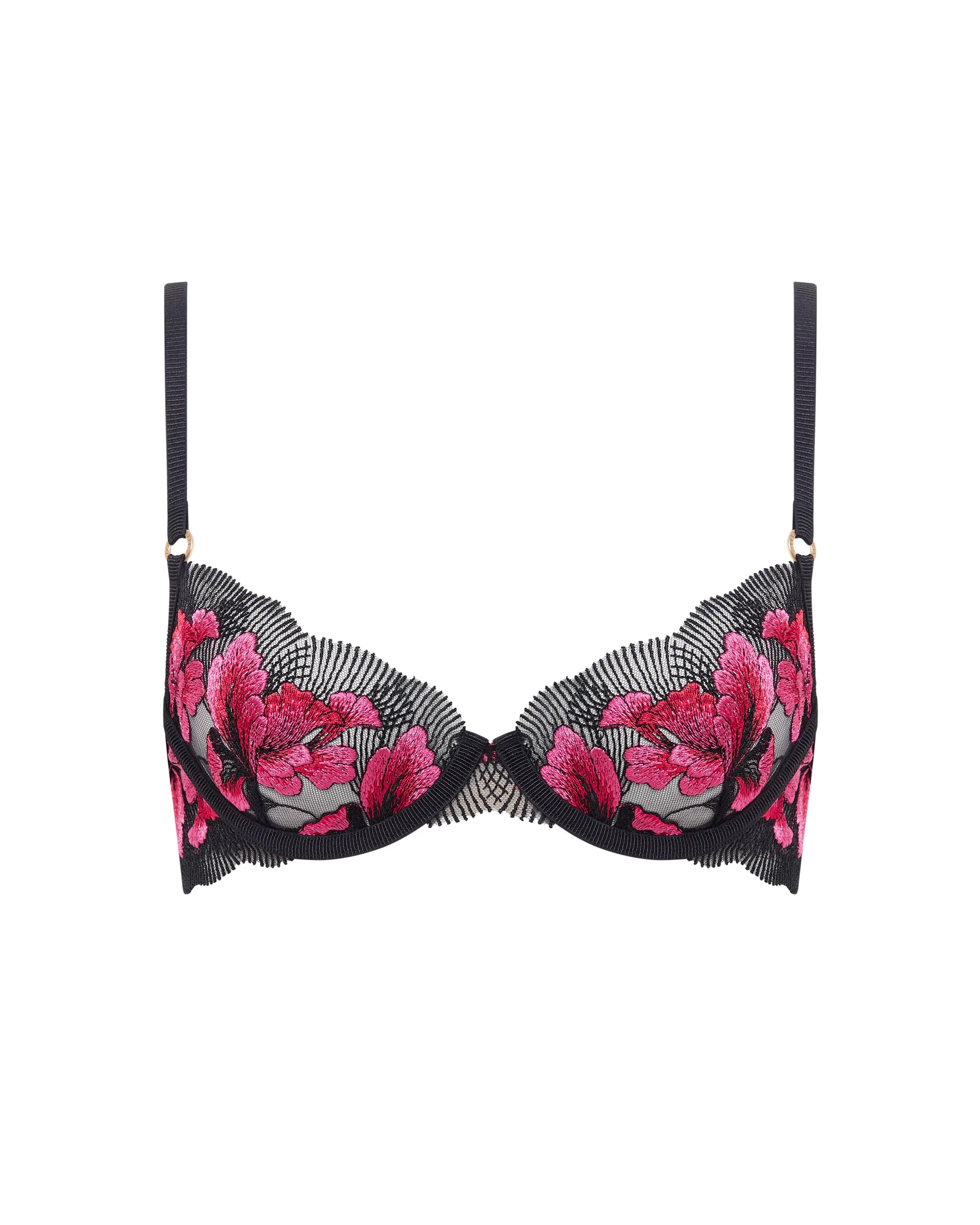 Bluebella Soutien-gorge avec armatures Vivienne Rose Fuchsia/Rouge/Noir