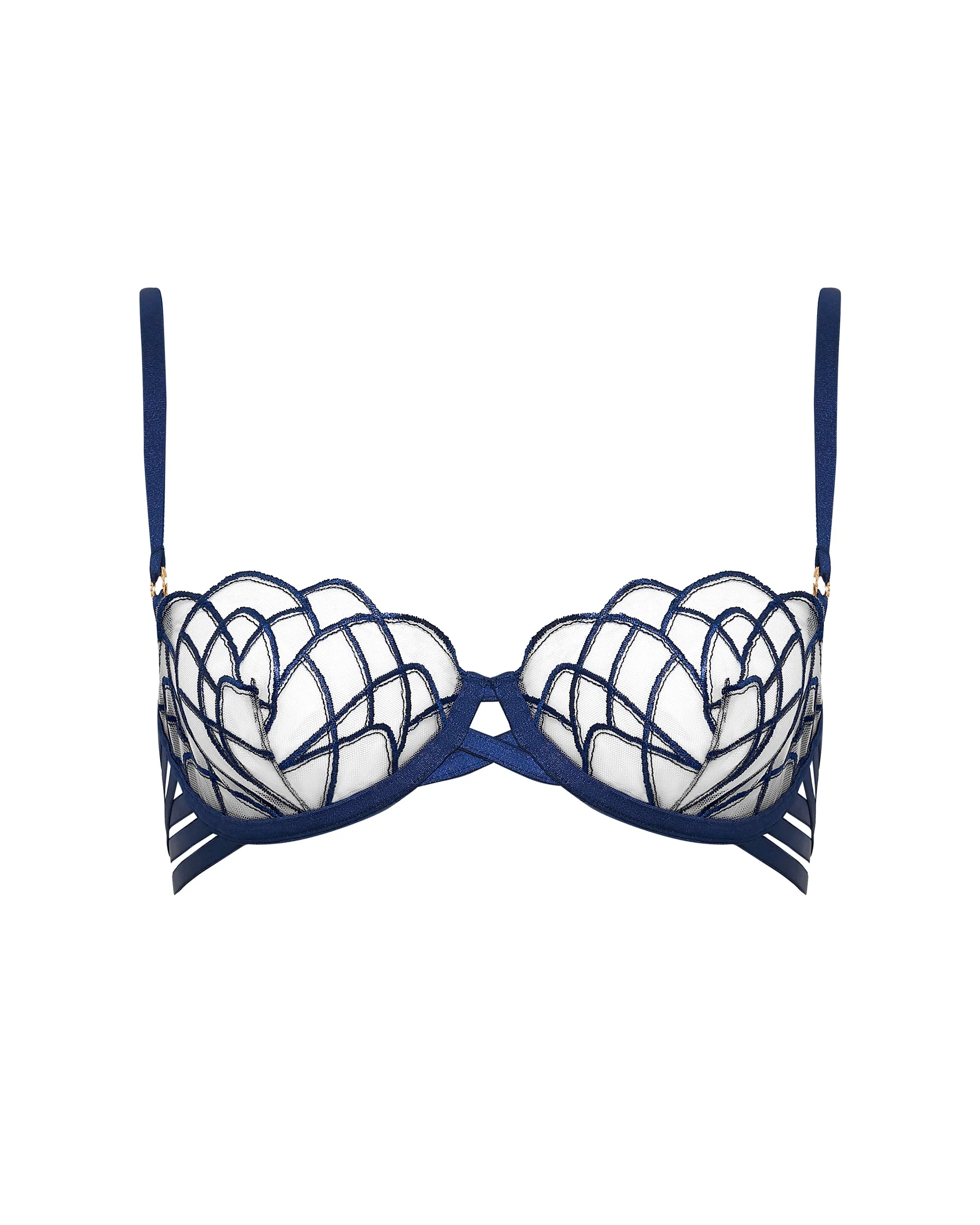 Bluebella Soutien-Gorge Beatrix Bleu Crépuscule/Transparent